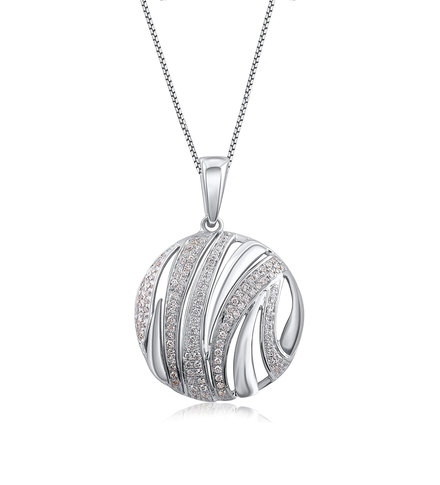 Circle Pendant Necklace in 10K Gold