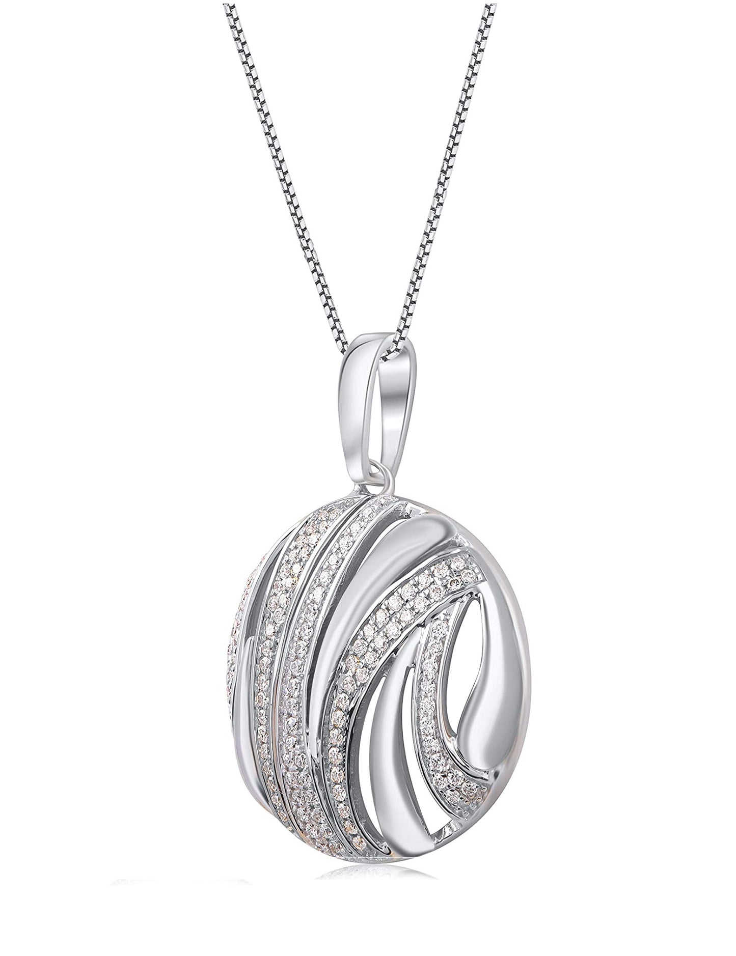Circle Pendant Necklace in 10K Gold