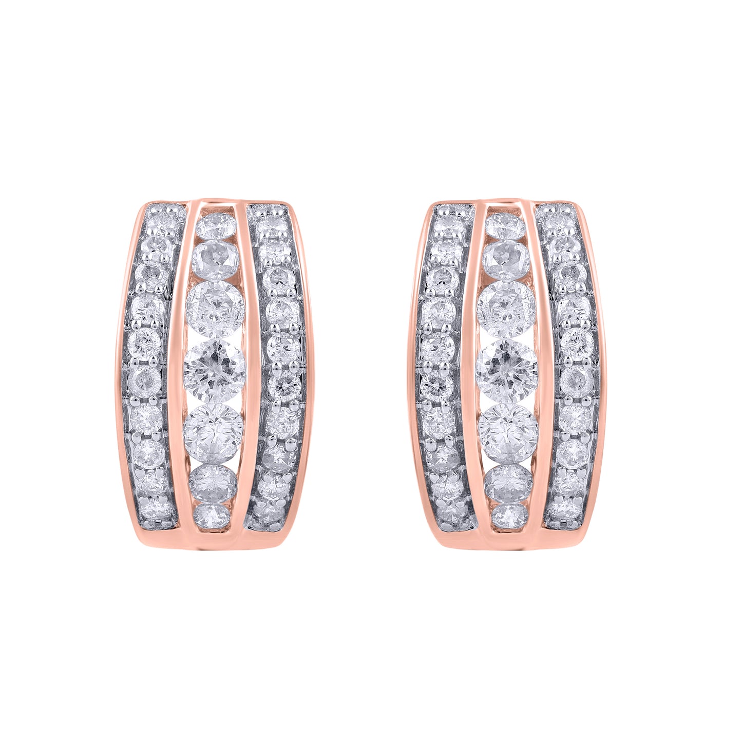 Diamond Hoop Earrings