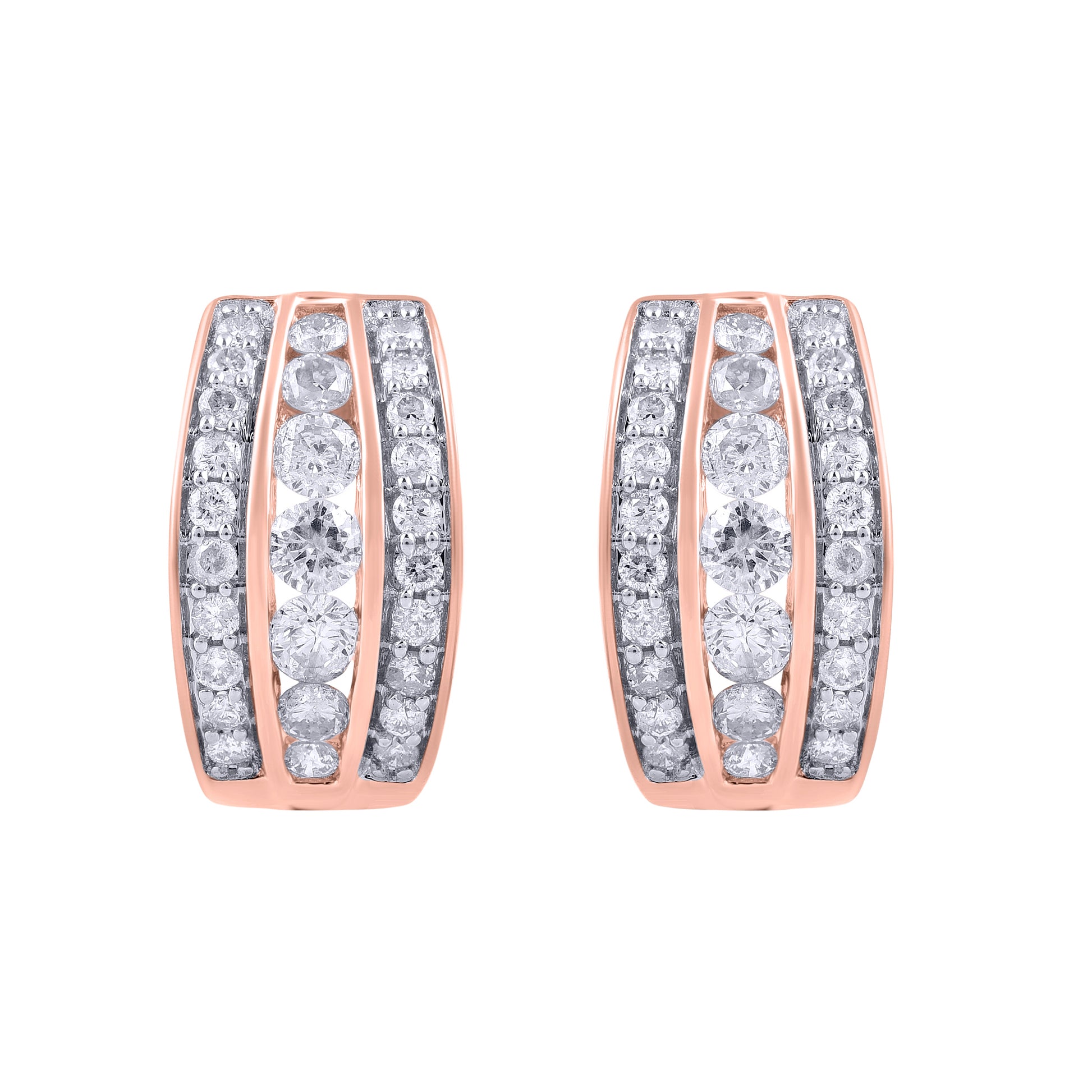 Diamond Hoop Earrings