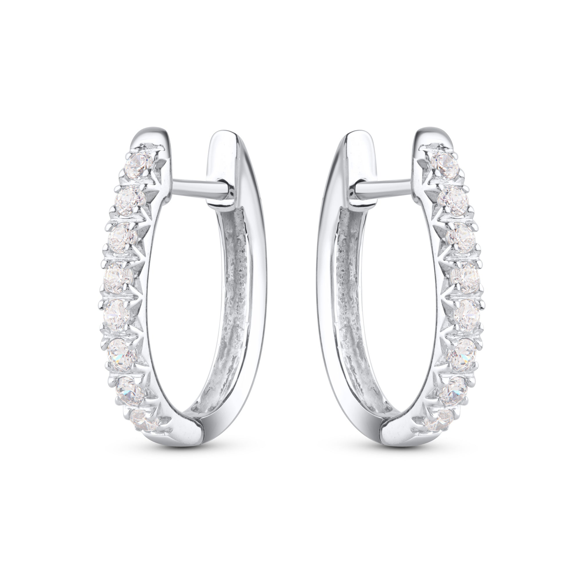 Diamond Hoop Earrings