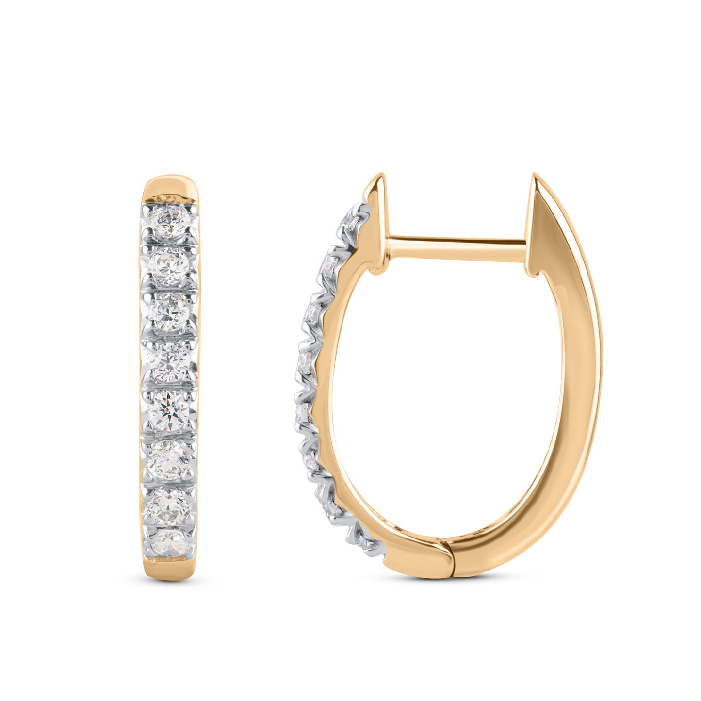 Huggie Hoop Earrings in 10KT Gold