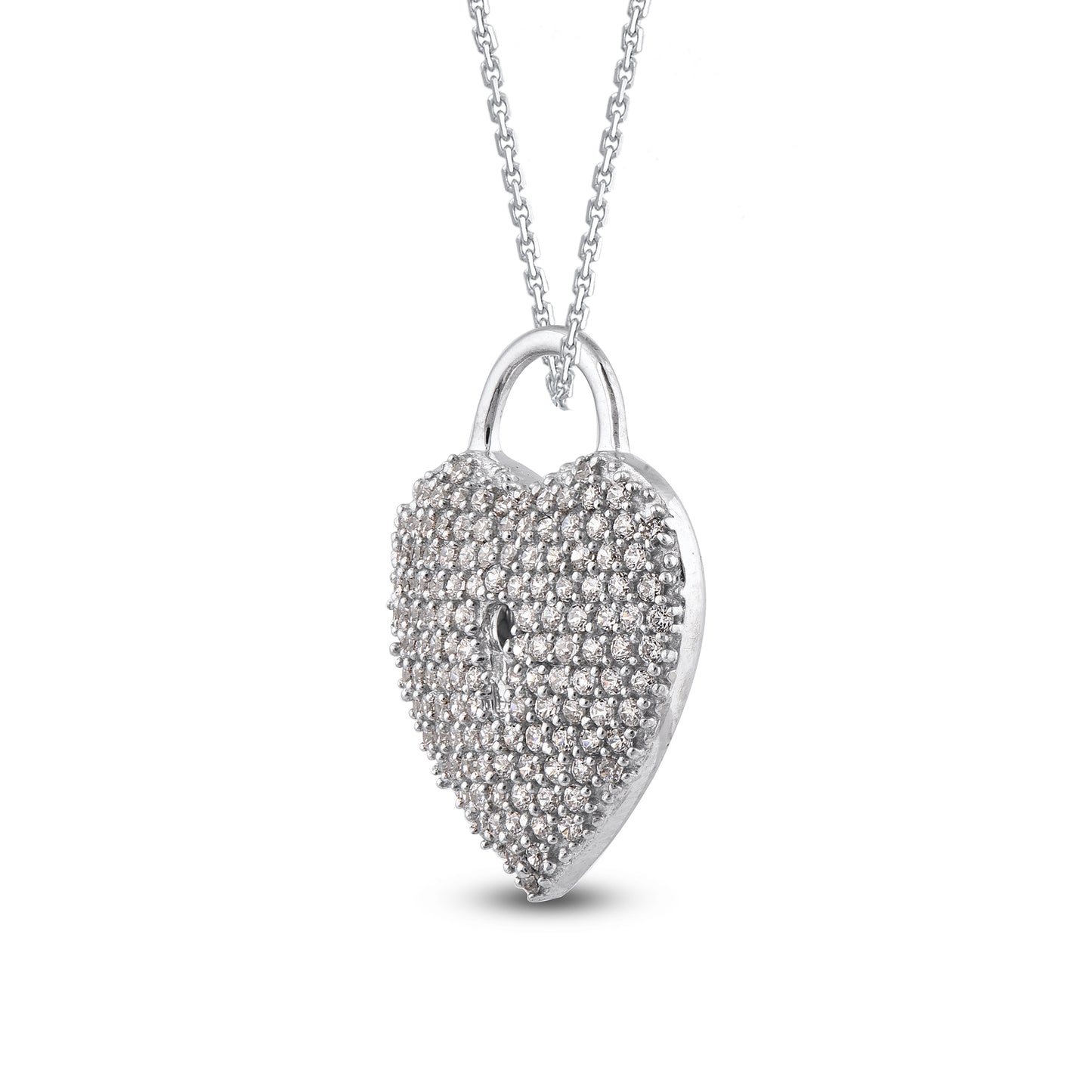 Heart Lock Pendant Necklace in 10KT Gold