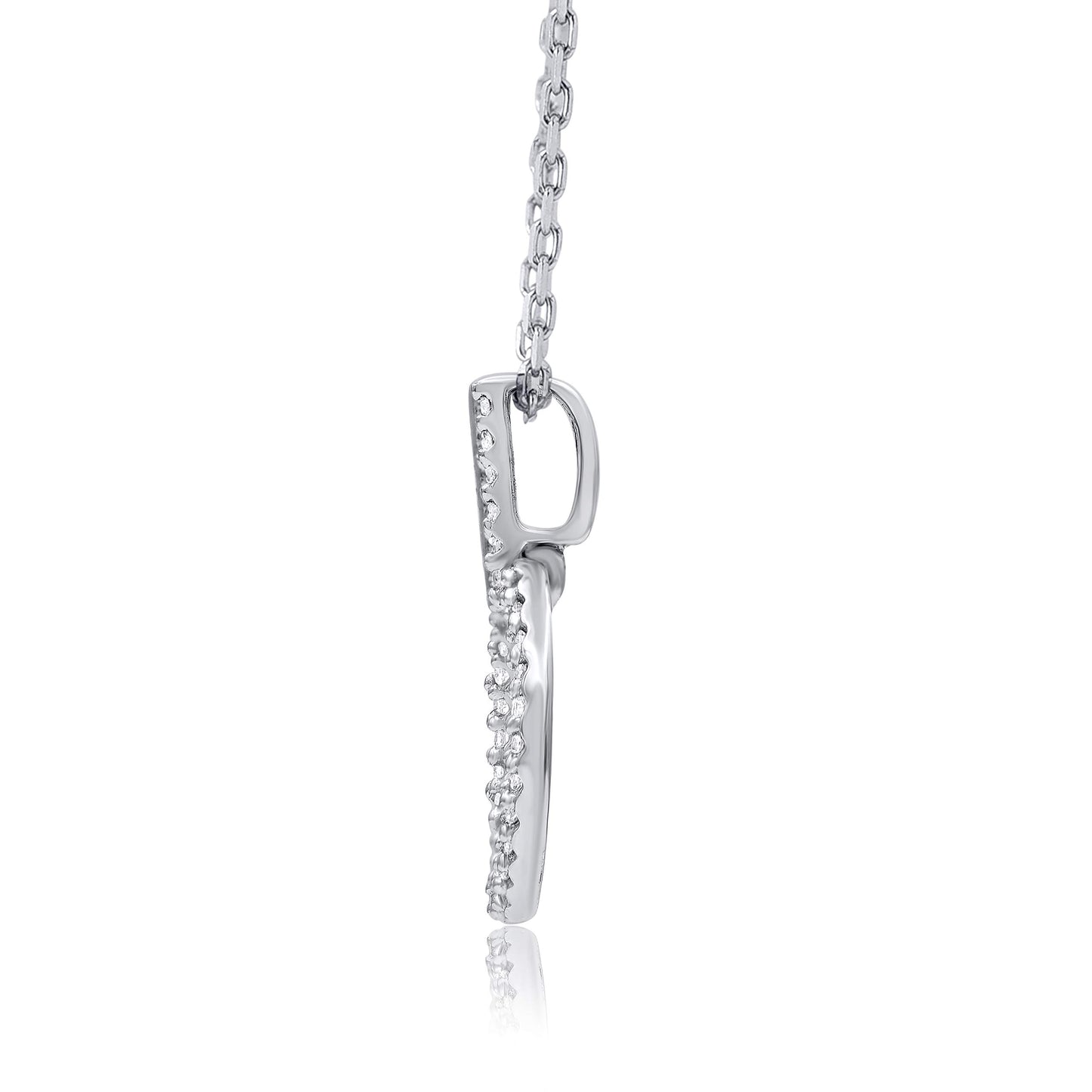Open Circle Pendant Necklace in 10K Gold