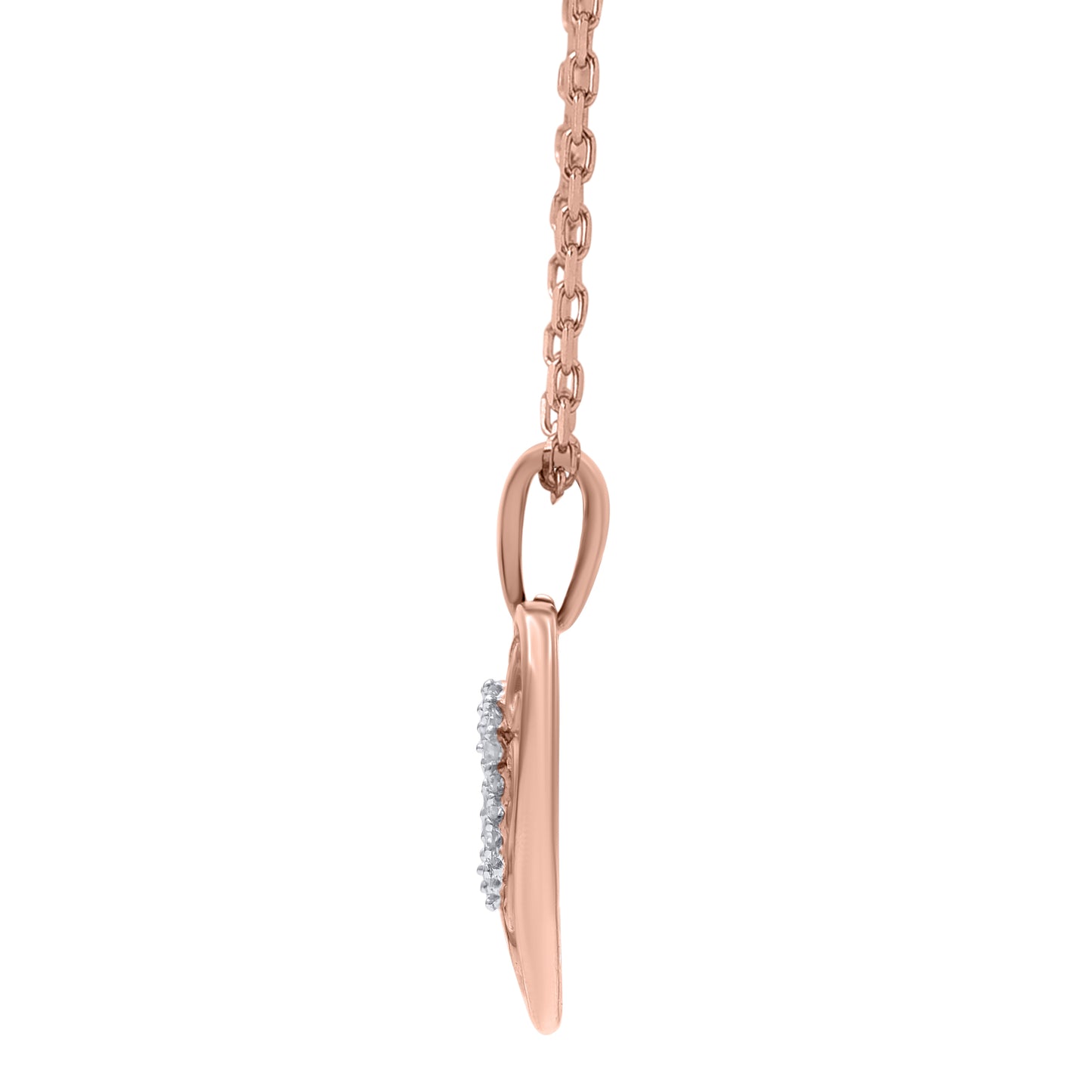 Filigree Heart Pendant Necklace in 10K Gold