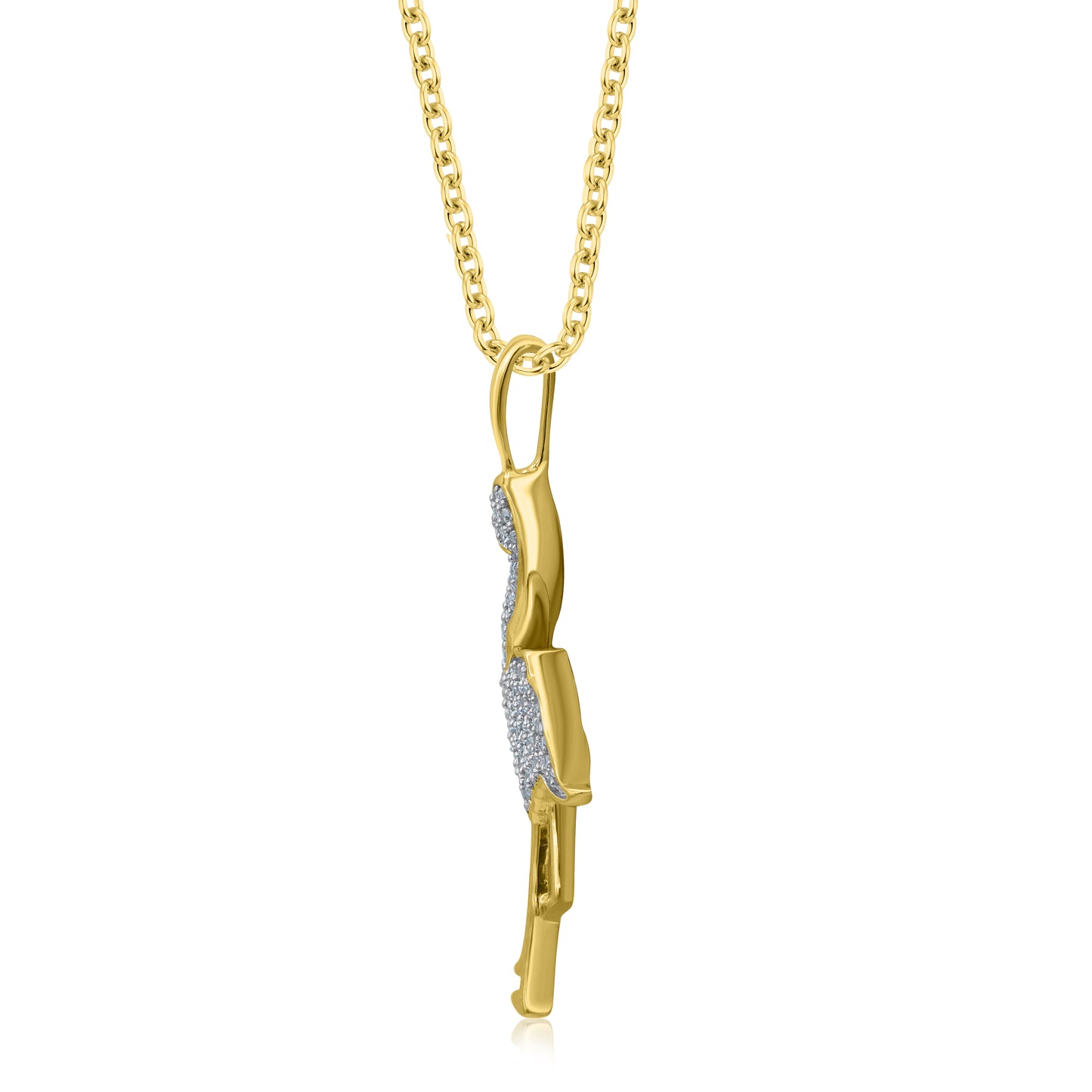 Flamingo Pendant in 10KT Gold