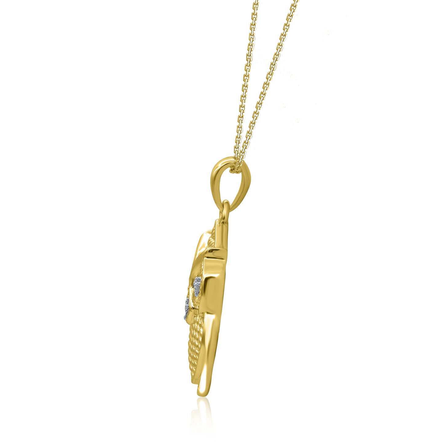 Owl Pendant Necklace in 10KT Gold