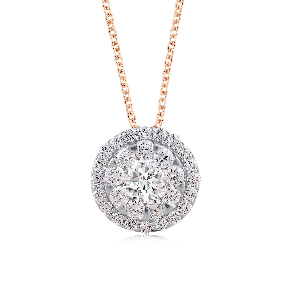 Cluster Pendant Necklace in 10K Gold