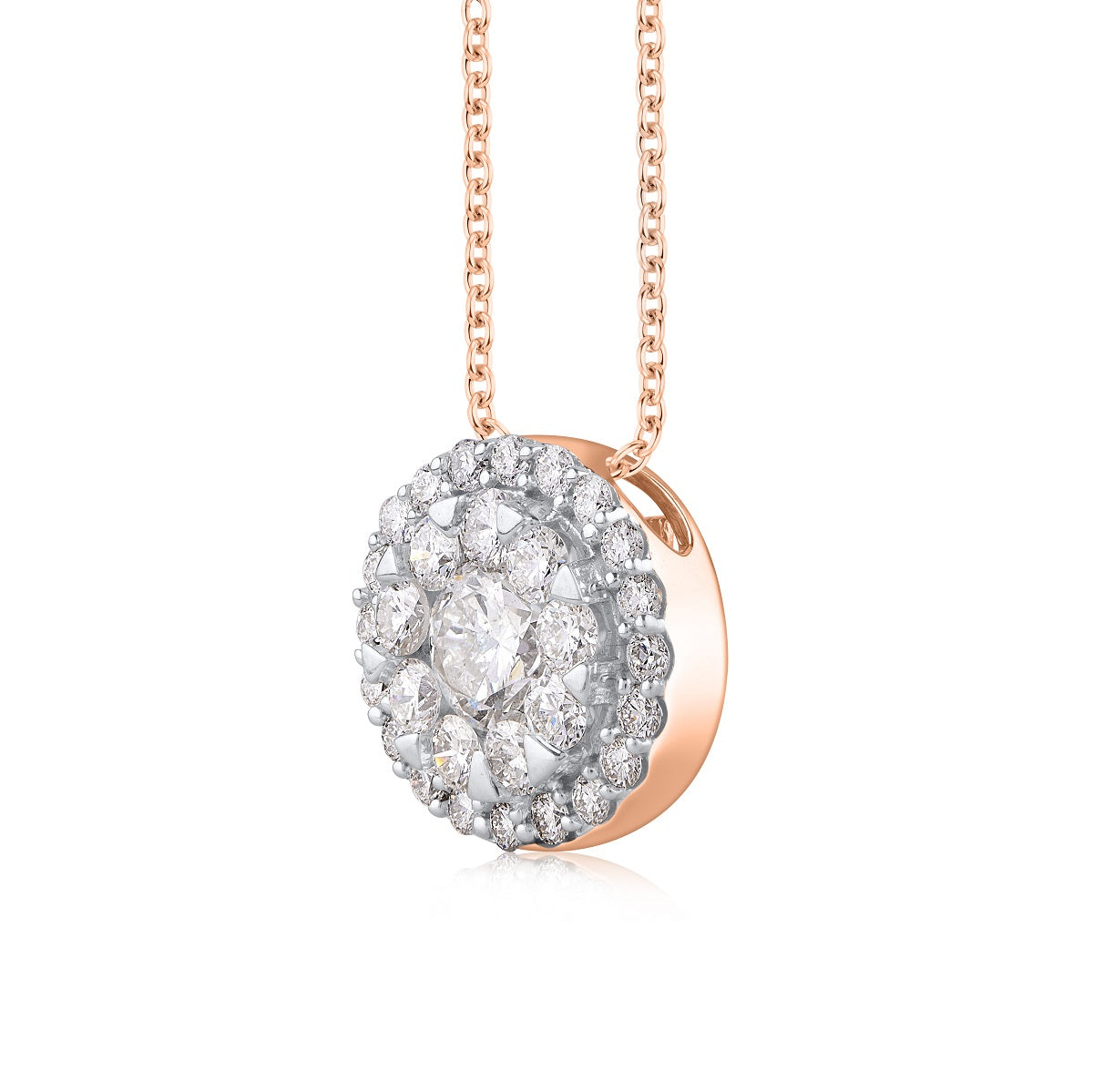 Cluster Pendant Necklace in 10K Gold