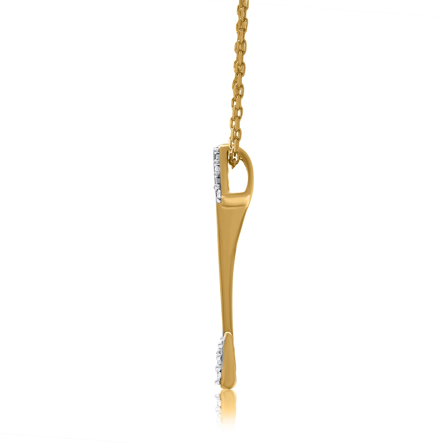 Arrow Pendant Necklace in 10K Gold