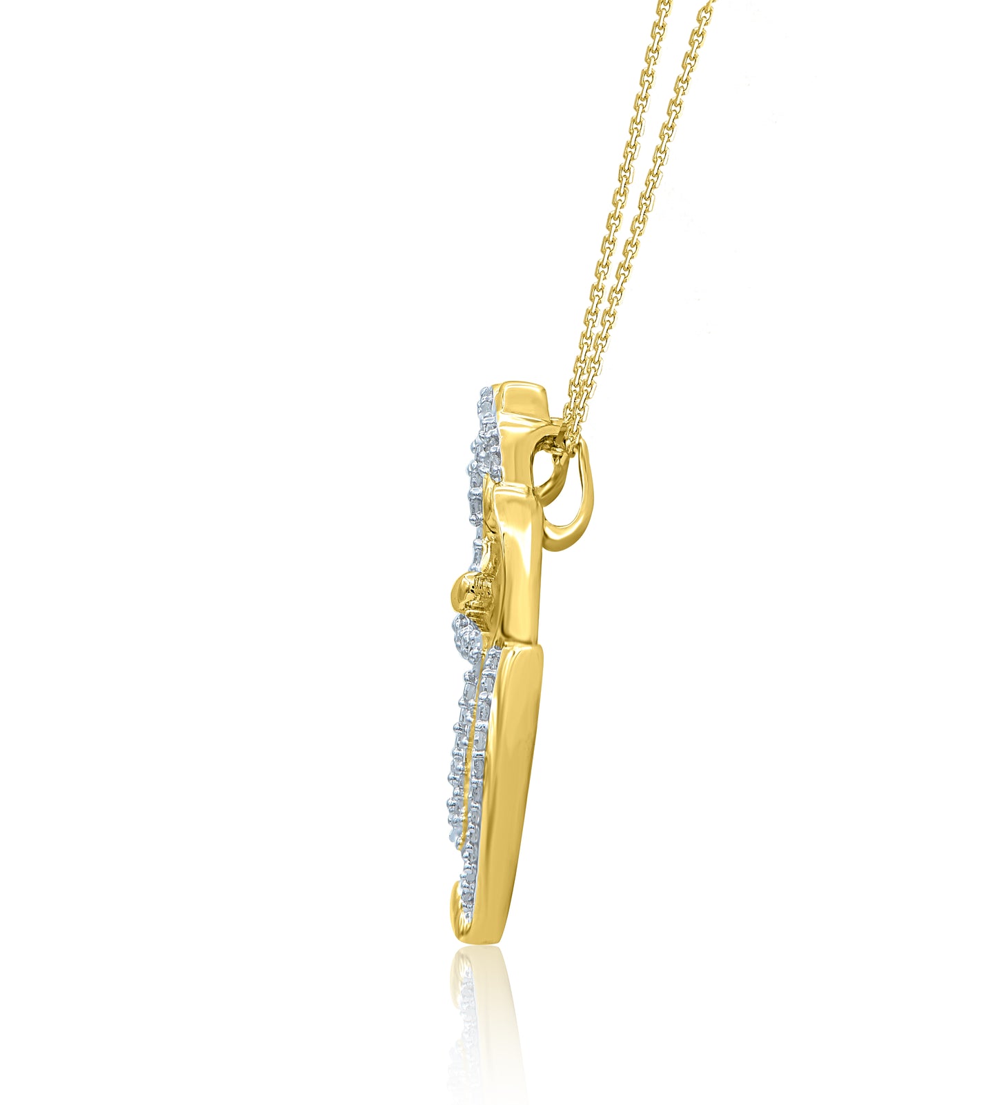Elephant Pendant Necklace in 10KT Gold