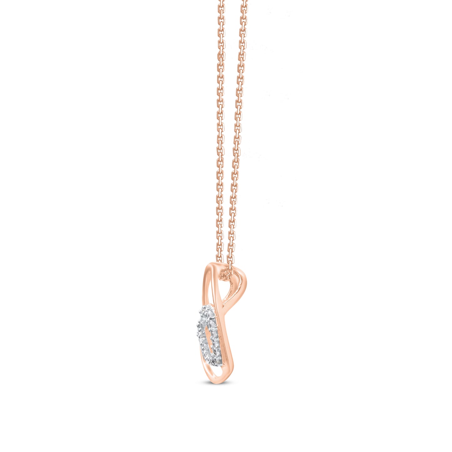 Double Open Heart Pendant Necklace in 10K Gold