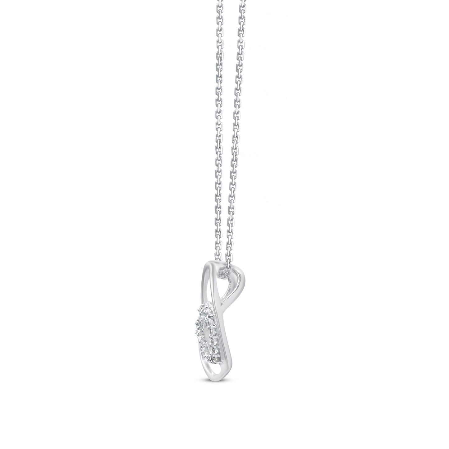 Double Open Heart Pendant Necklace in 10K Gold