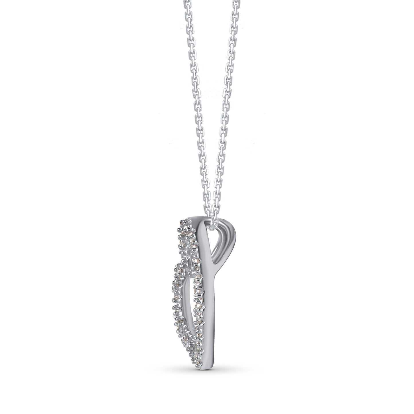 Open Heart Pendant Necklace in 10kt Gold