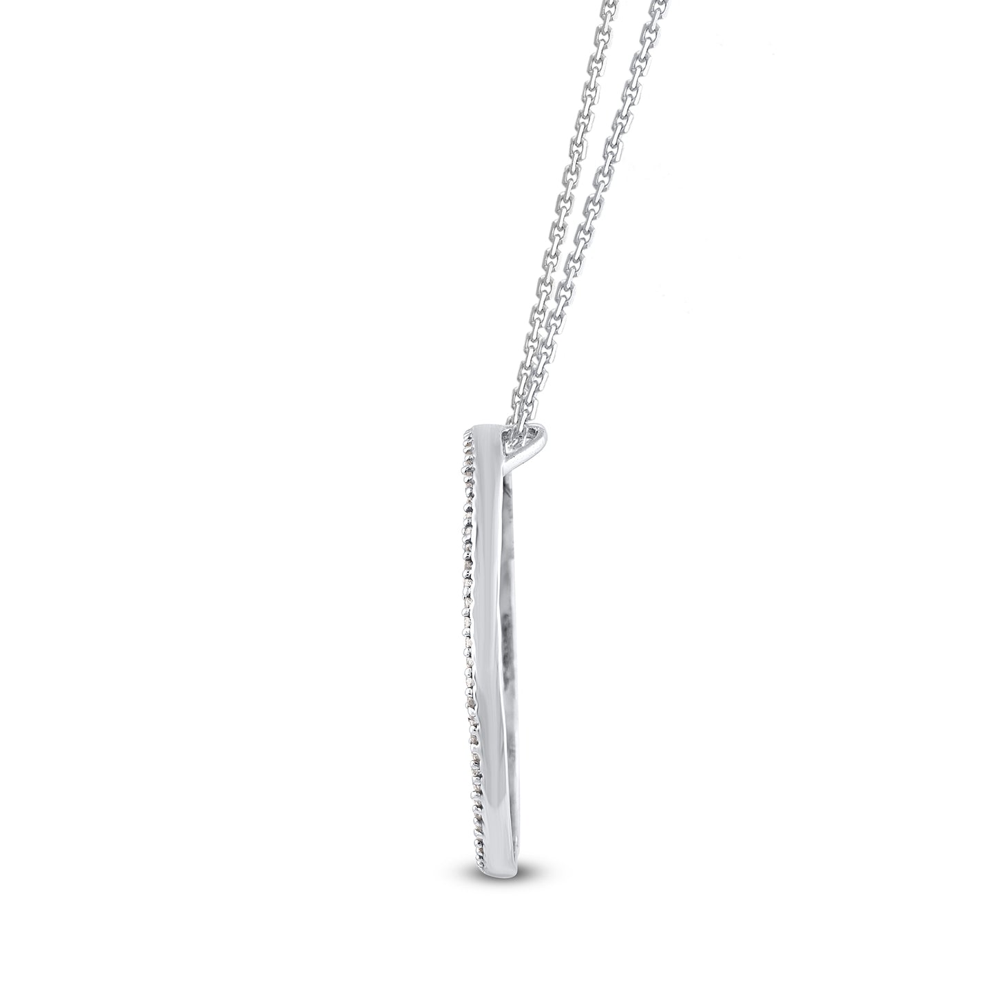 Classic Open Circle Pendant Necklace 10K Gold