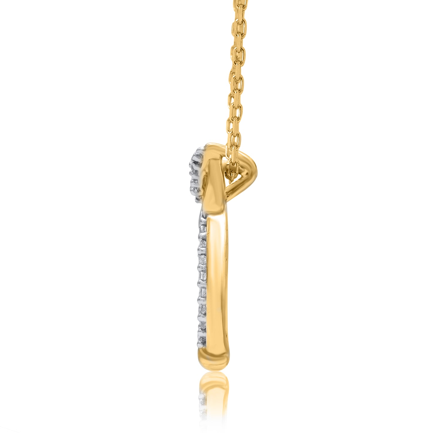 Owl Pendant Necklace in 10K Gold