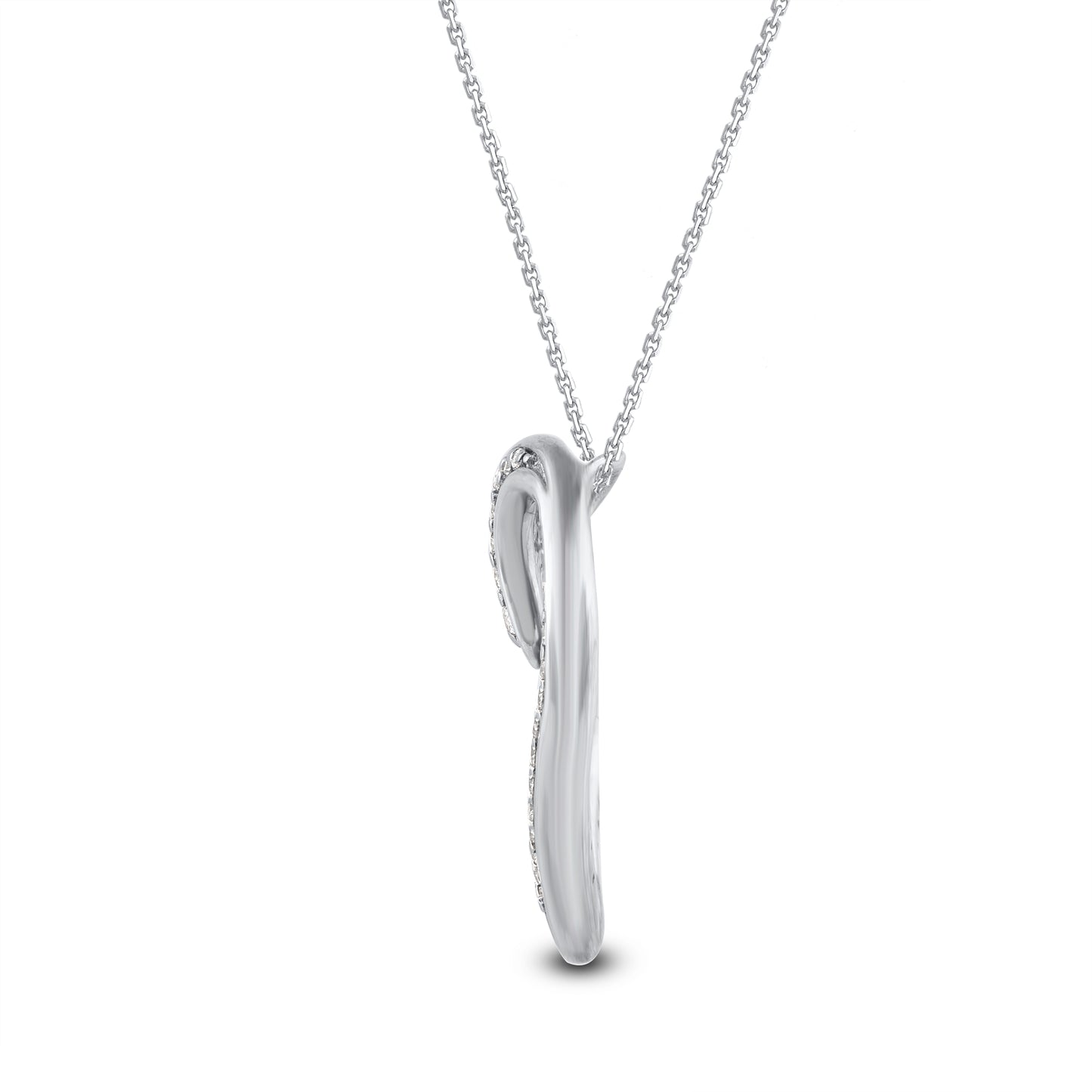 Open Heart Pendant Necklace in 10K Gold