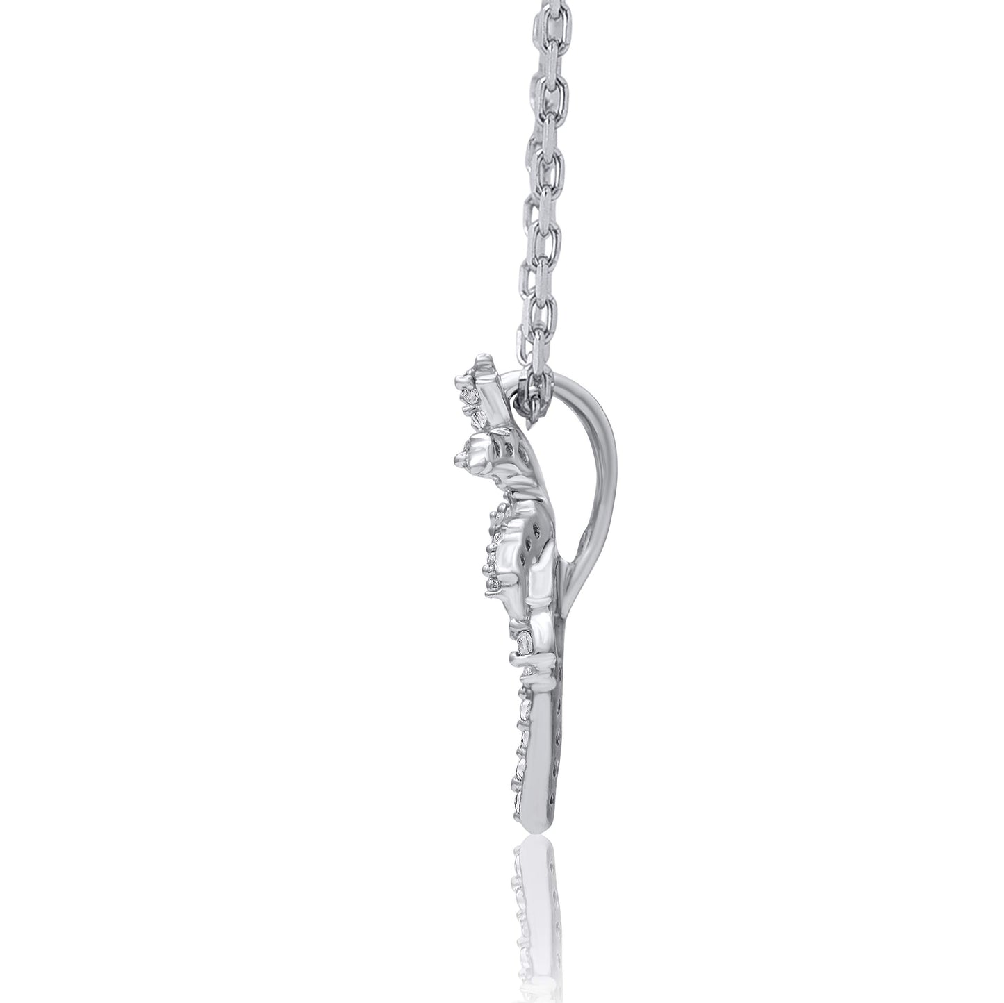 Palm Tree Pendant Necklace in 10K Gold