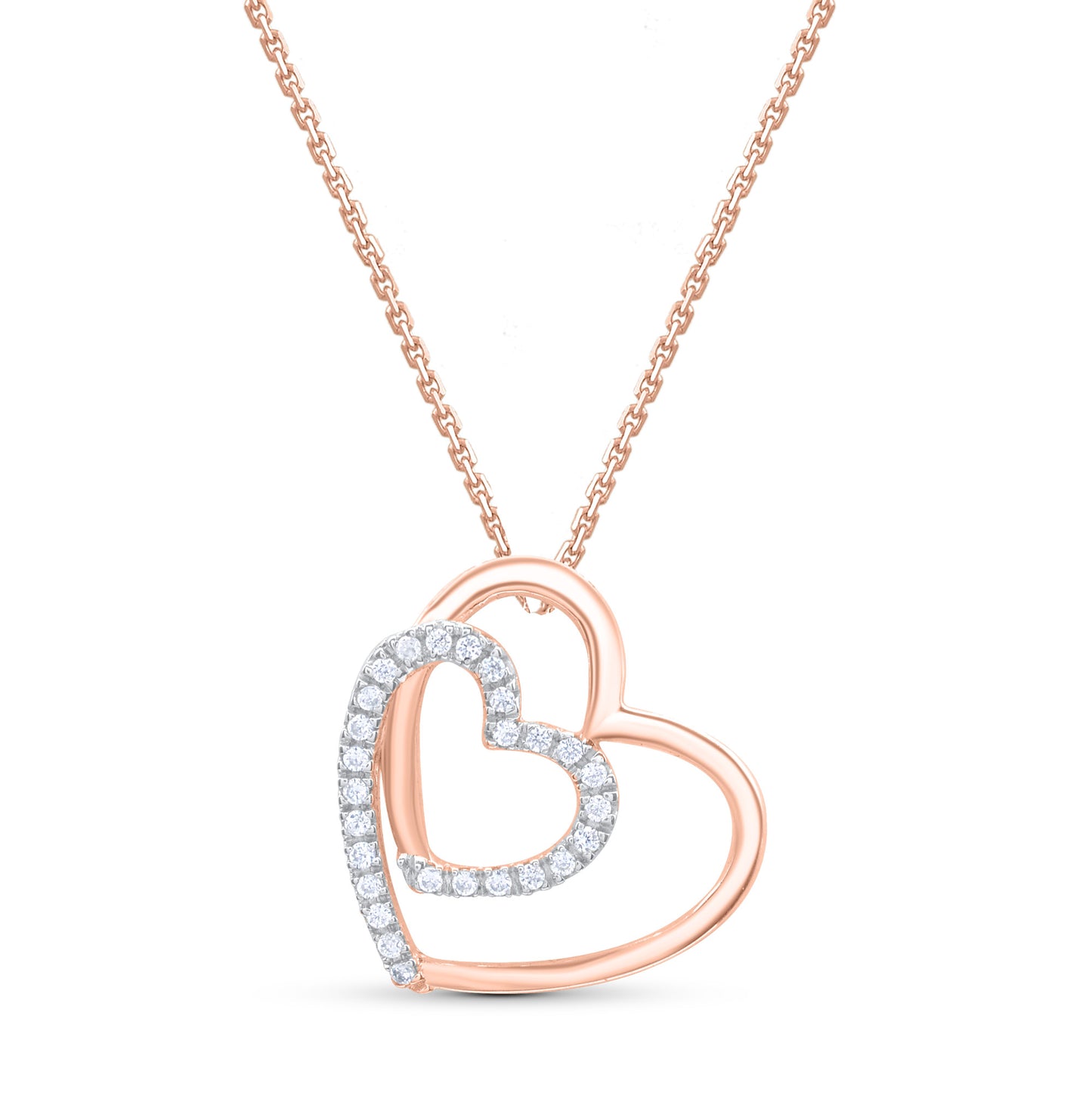 Intertwined Heart Pendant Necklace