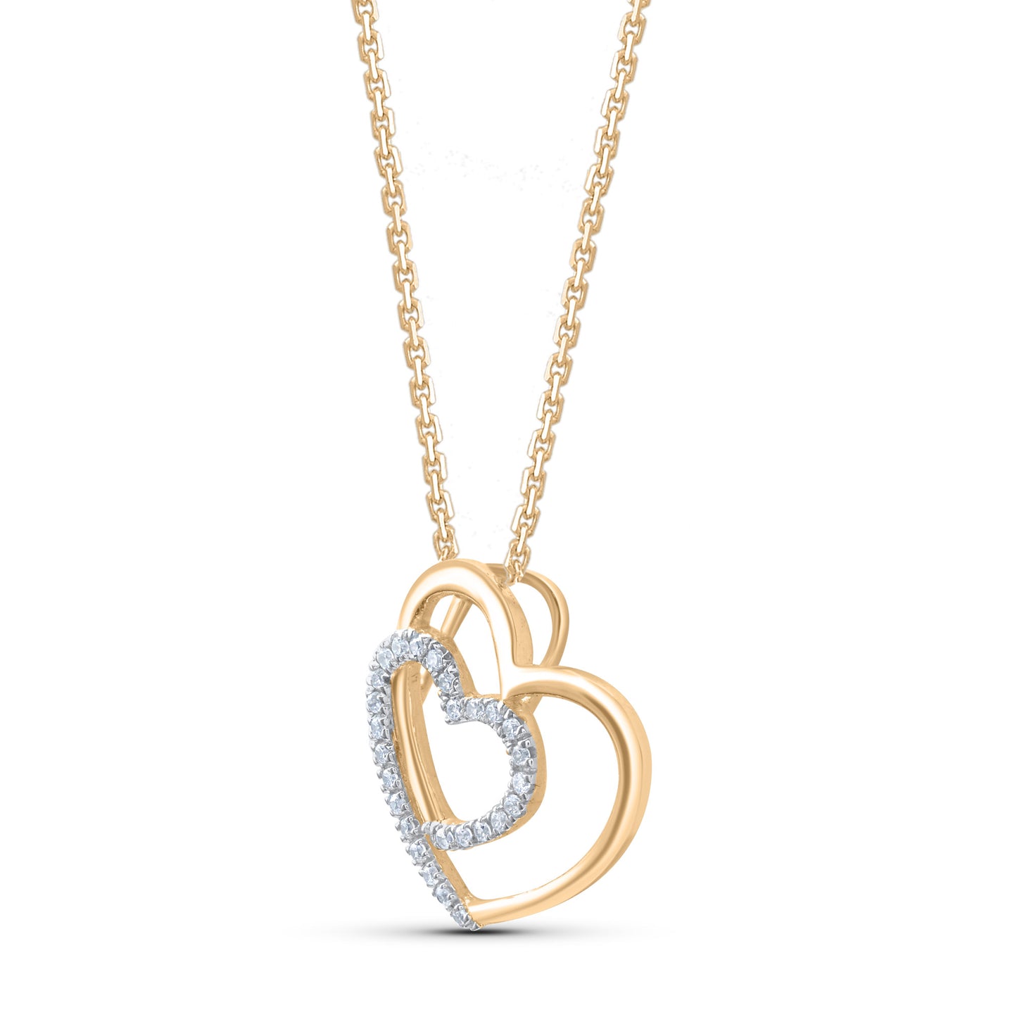 Intertwined Heart Pendant Necklace
