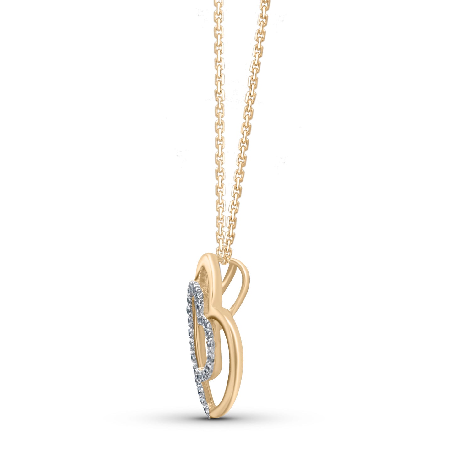 Intertwined Heart Pendant Necklace