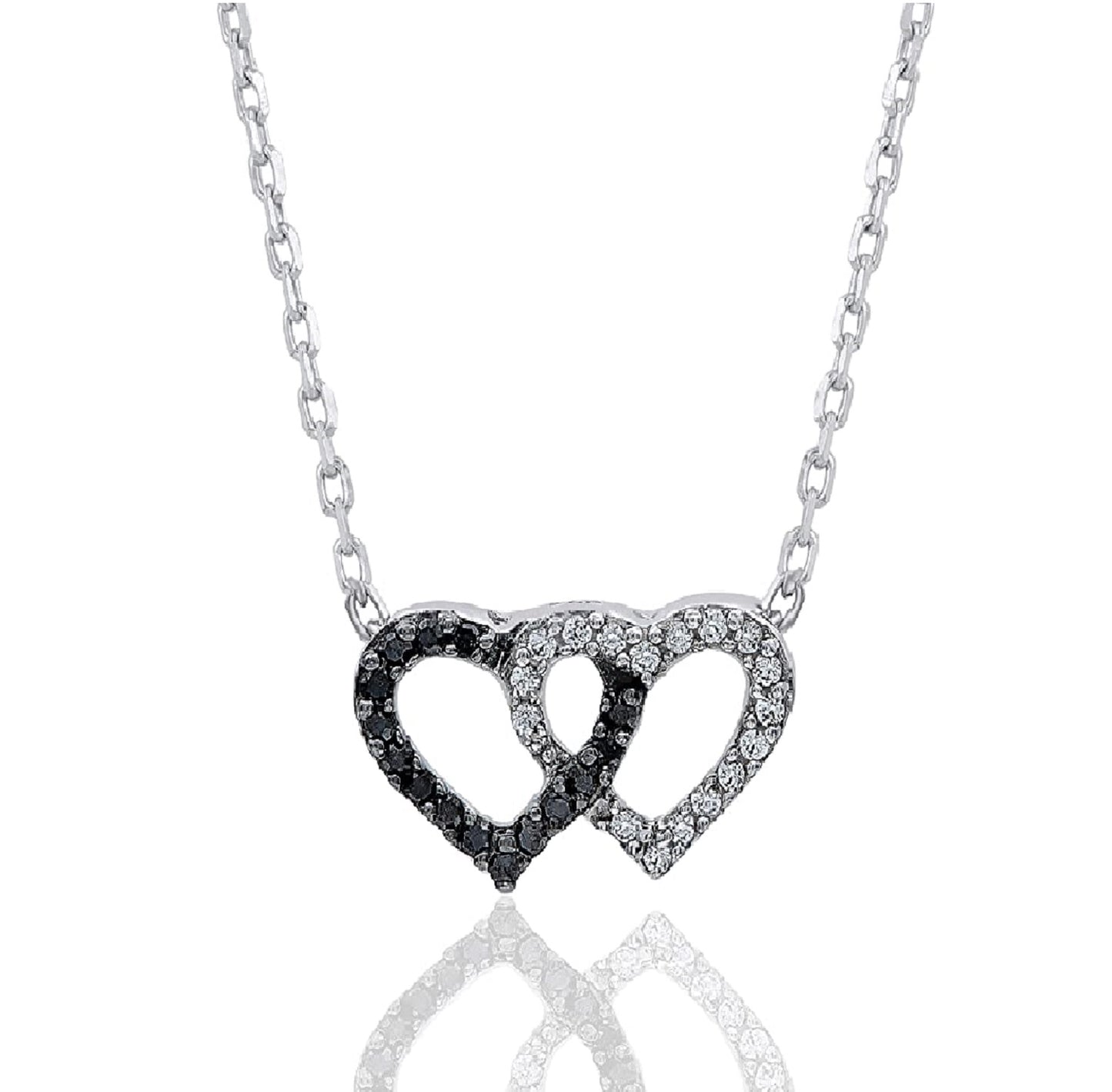 Intertwined Heart Pendant Necklace