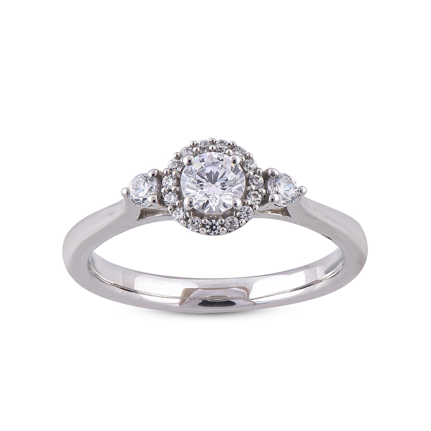 Three Stone Ring in 10KT Gold