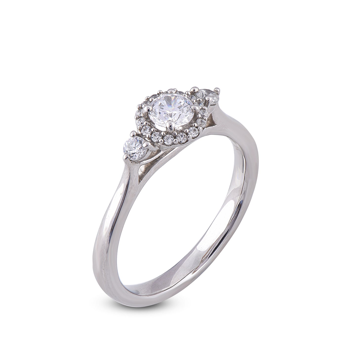 Three Stone Ring in 10KT Gold