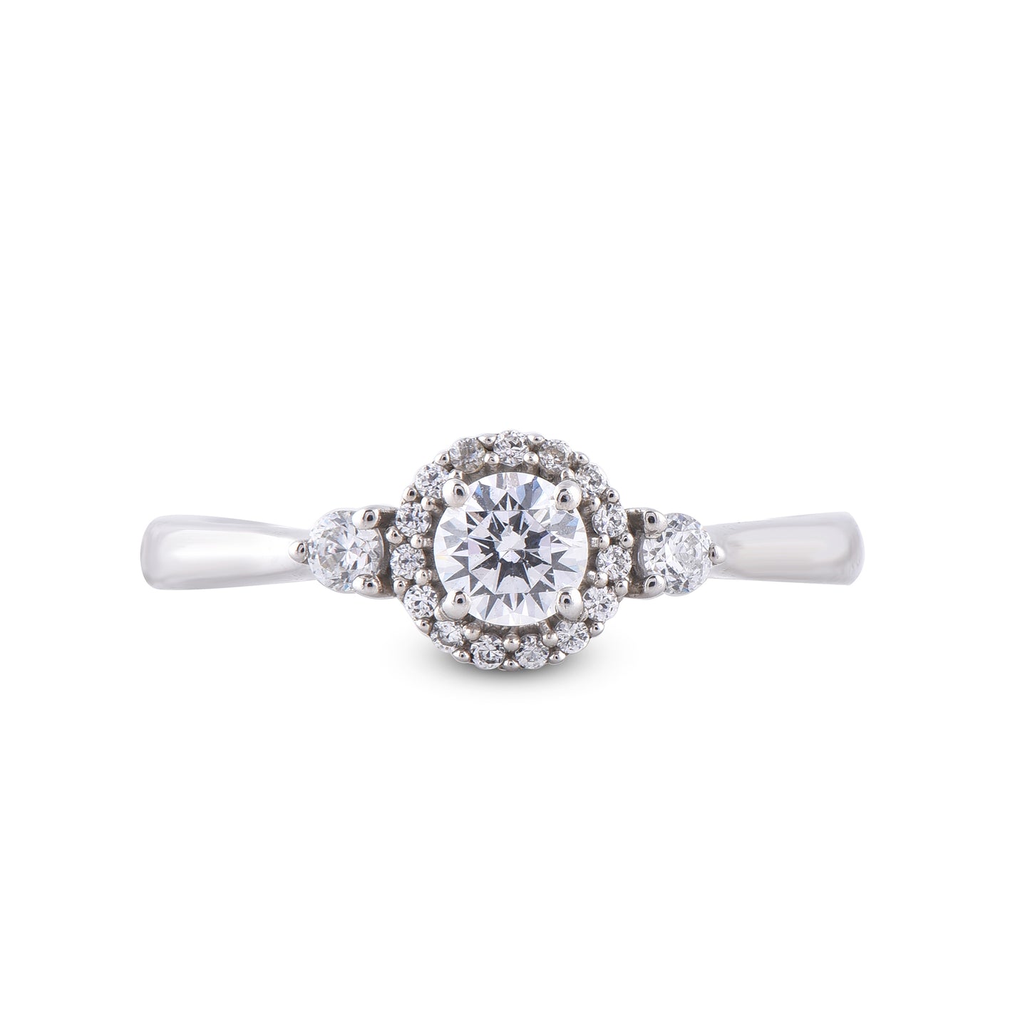 Three Stone Ring in 10KT Gold