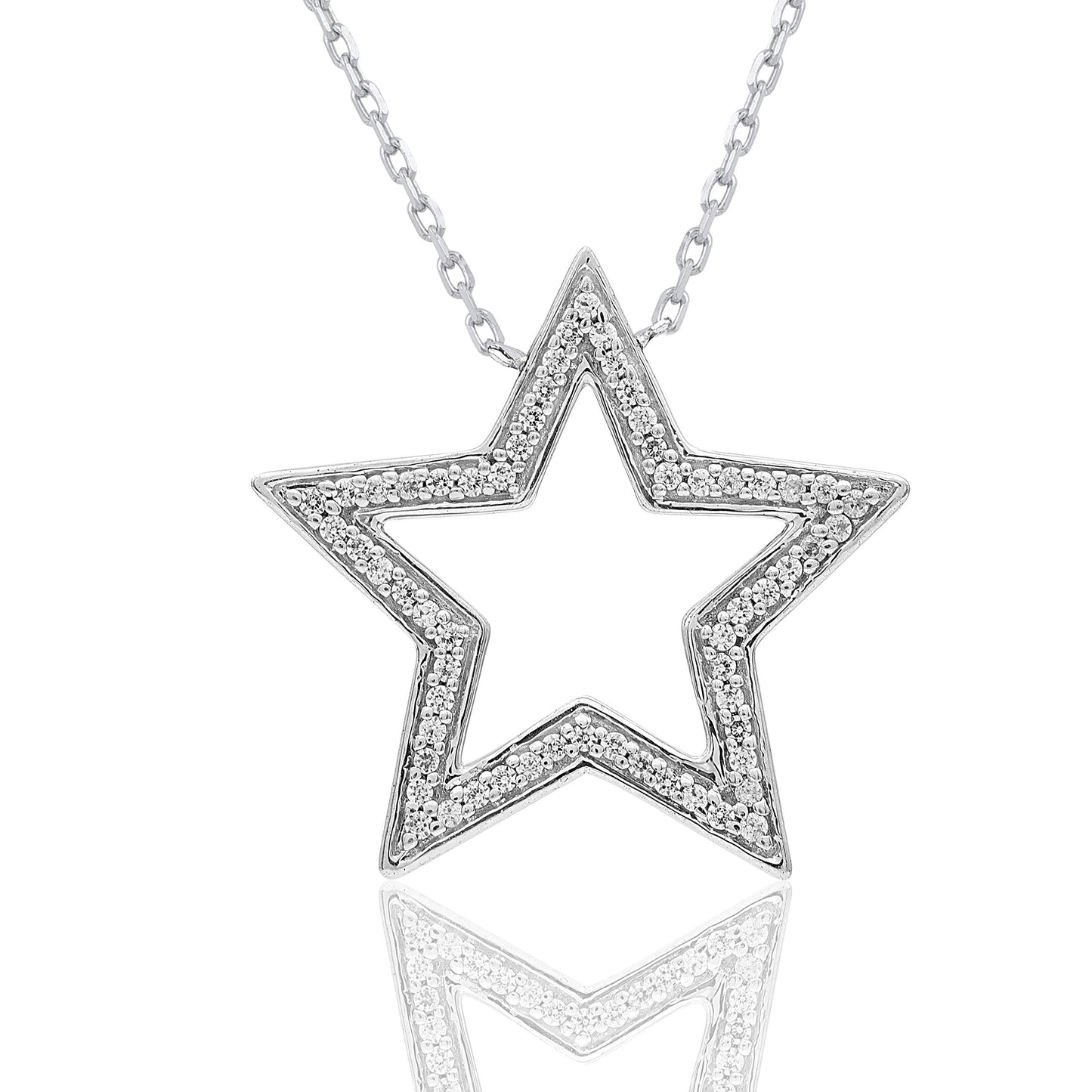 Star Pendant Necklace in 10K Gold