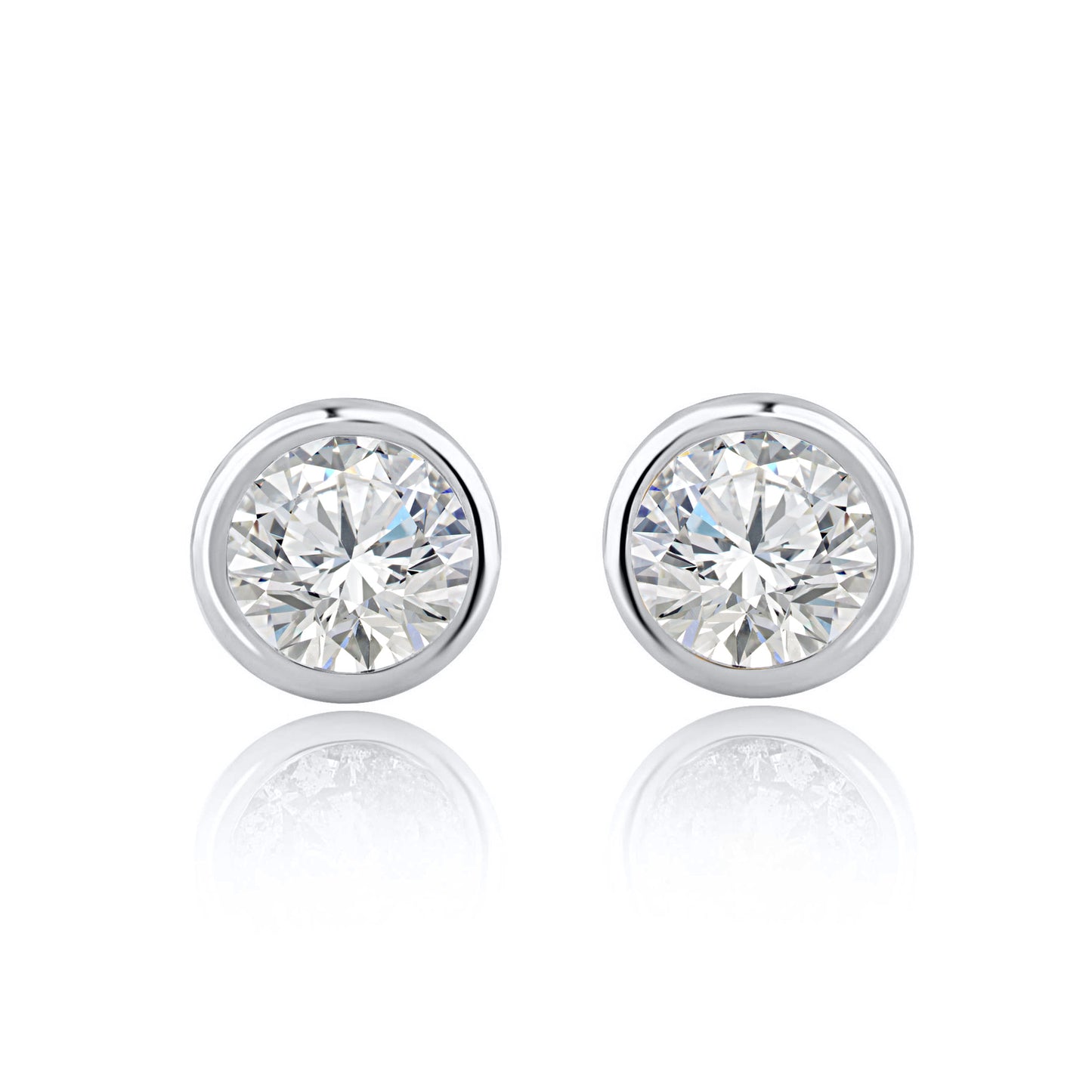 Solitaire Stud Earrings