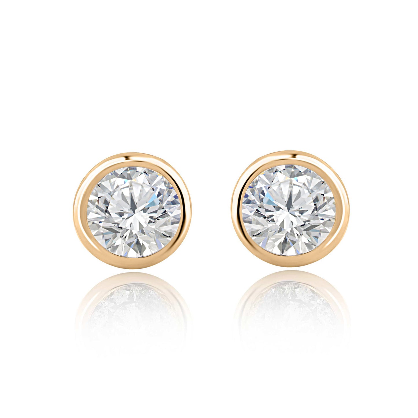 Solitaire Stud Earrings
