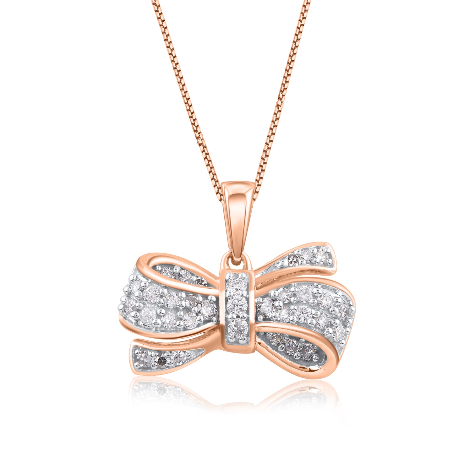 Bowknot Pendant Necklace in 10K Gold