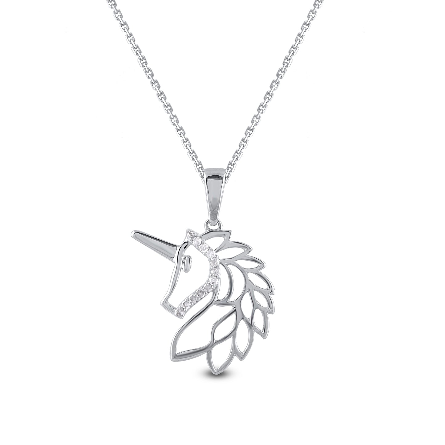 Unicorn Pendant Necklace in 10KT Gold