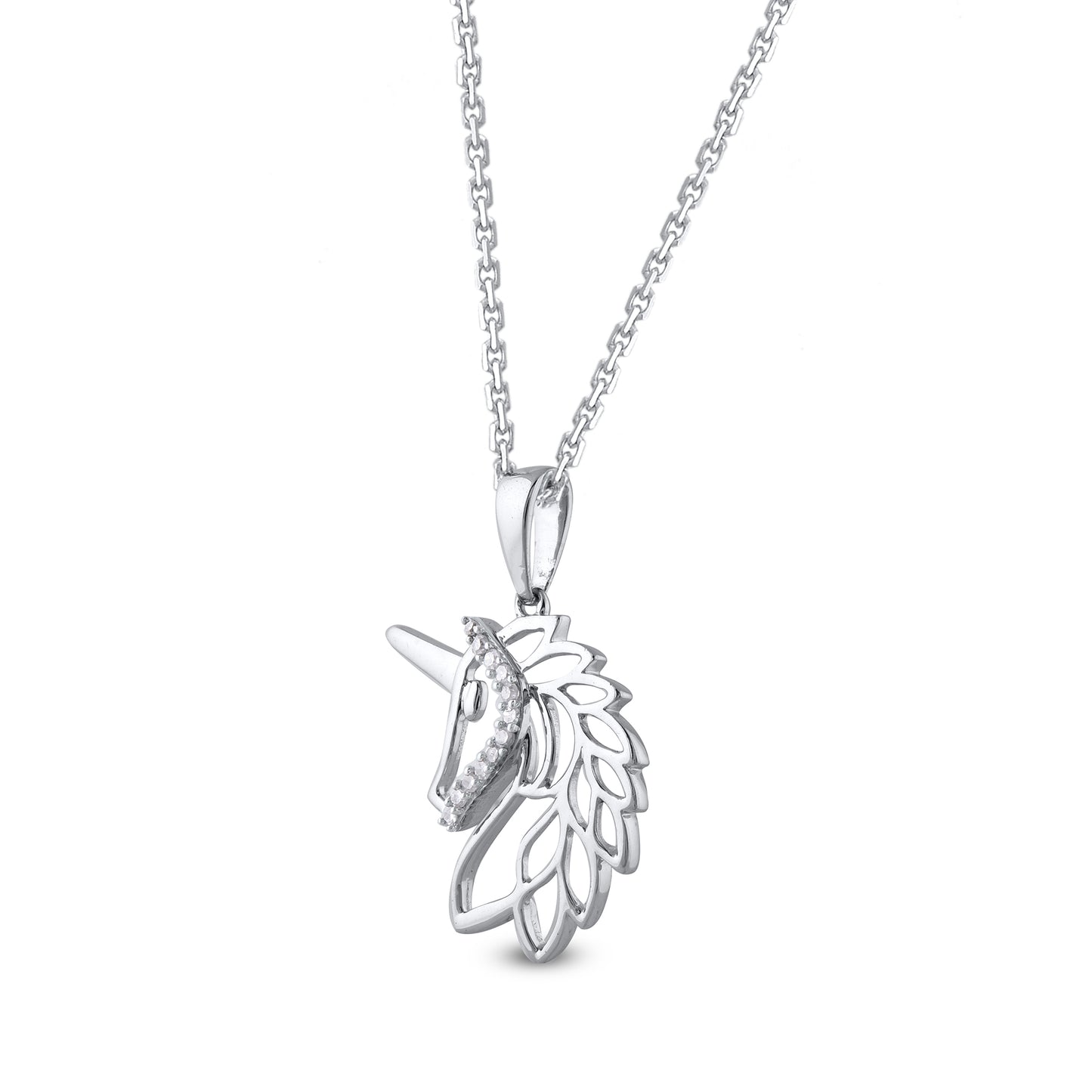 Unicorn Pendant Necklace in 10KT Gold