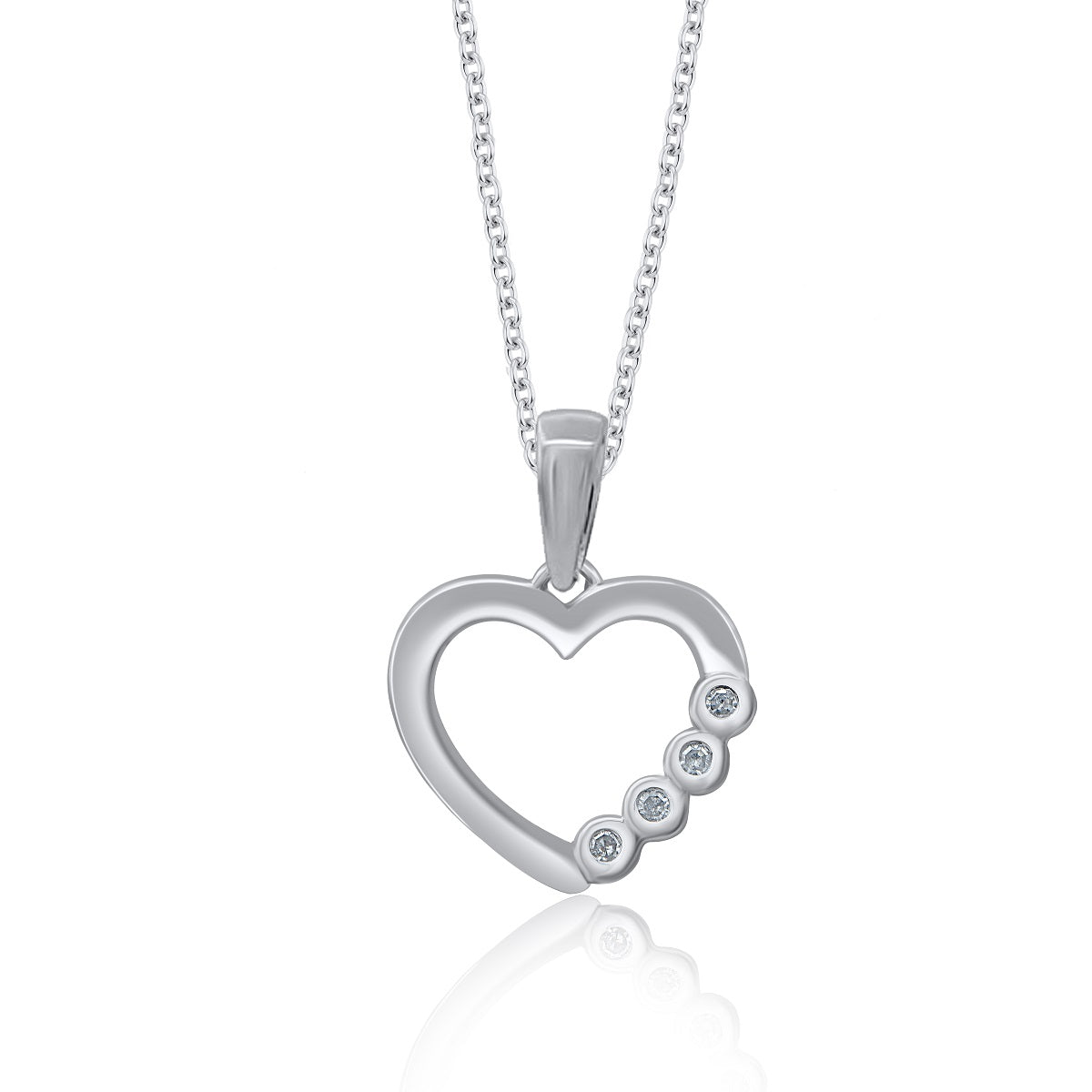 Heart Pendant Necklace in 10kt Gold