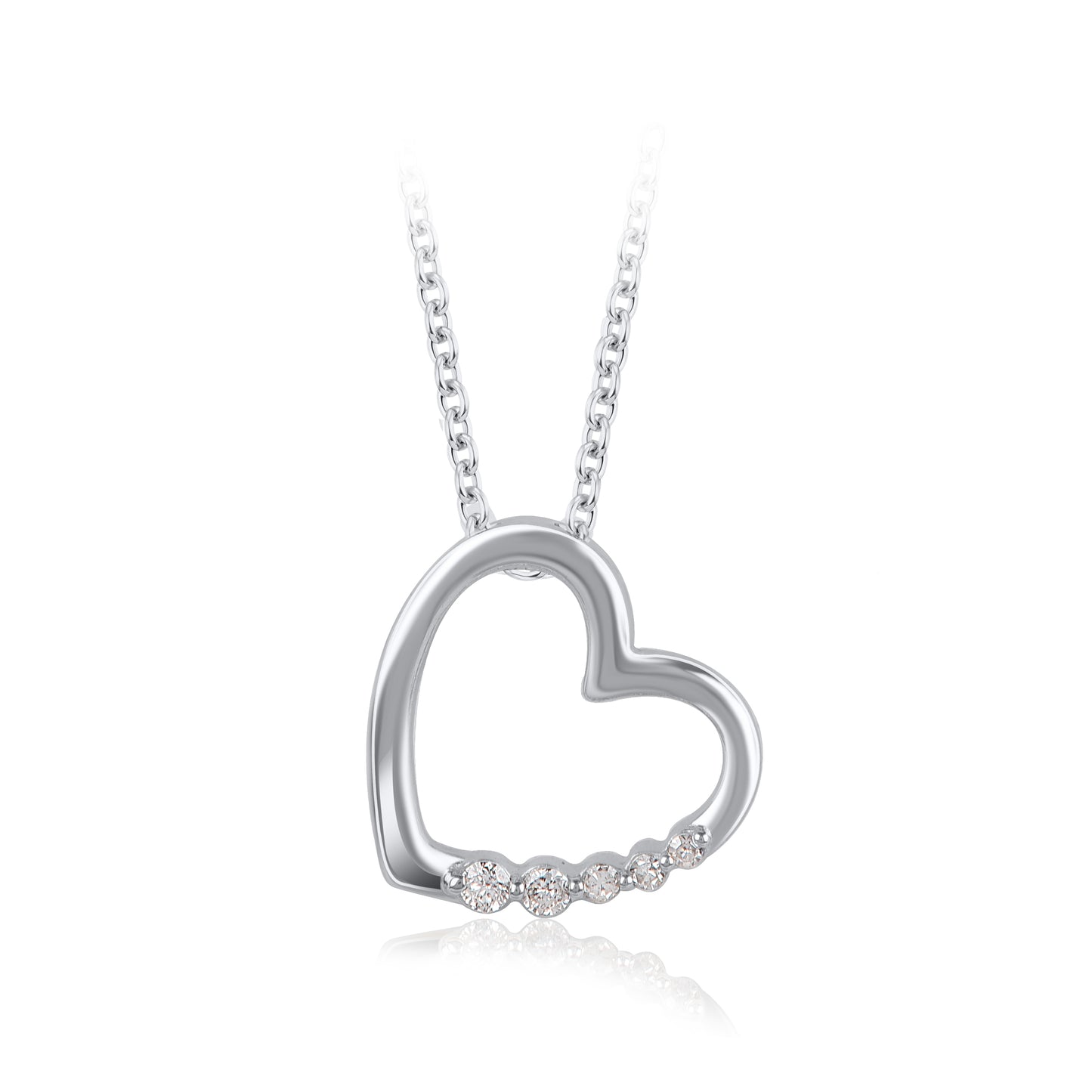 Heart Journey Pendant Necklace in 10kt Gold