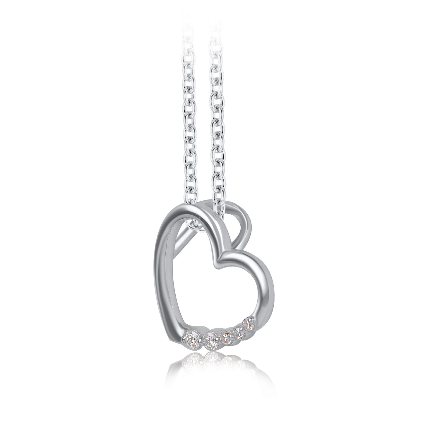 Heart Journey Pendant Necklace in 10kt Gold
