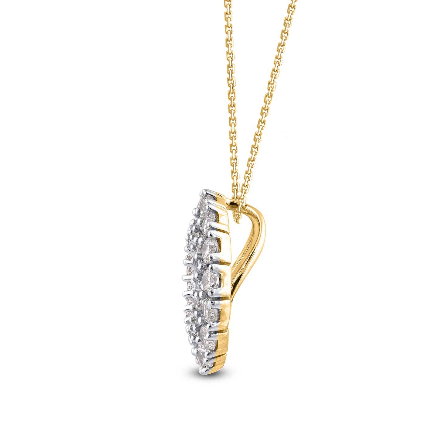 Double Circle Pendant in 10K Gold
