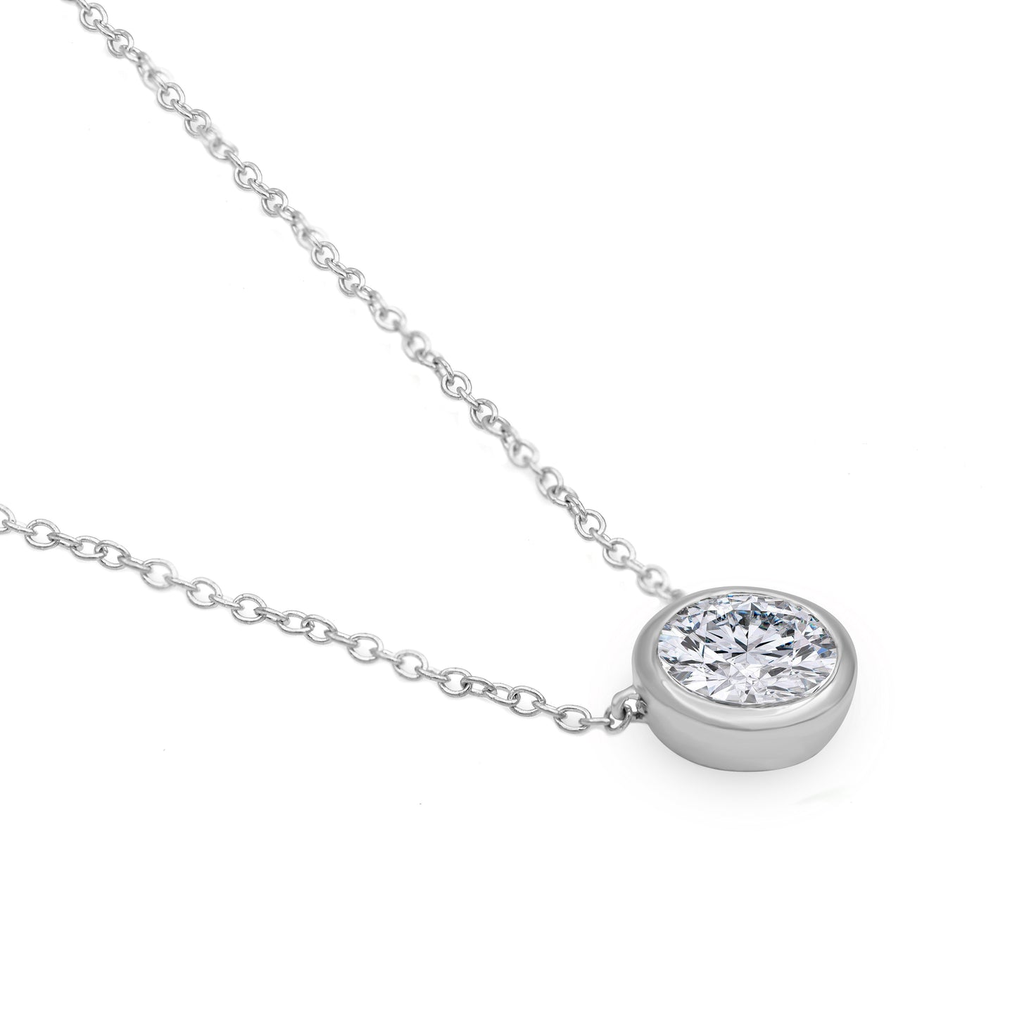 1/3 Carat Natural Diamond Halo Pendant Necklace in 10K Gold