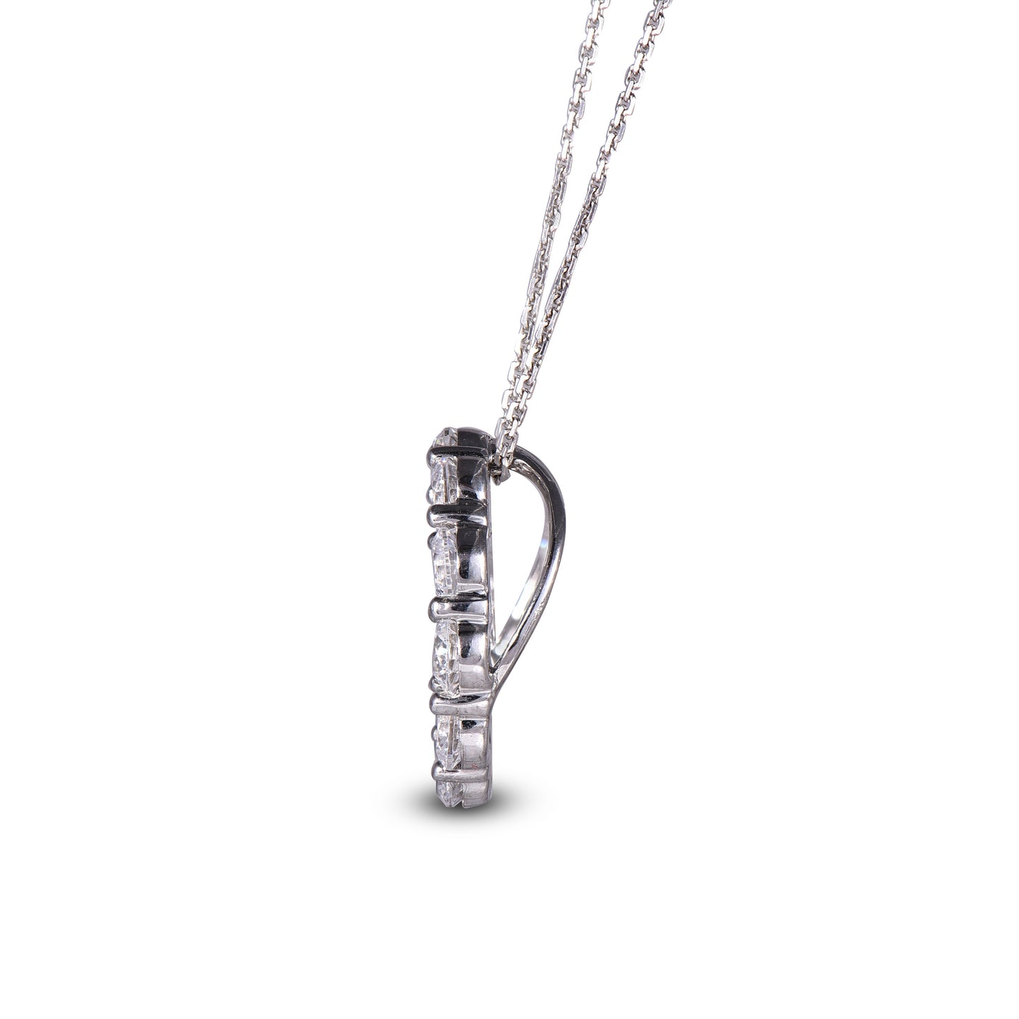 Open Circle Pendant Necklace in 14K Gold