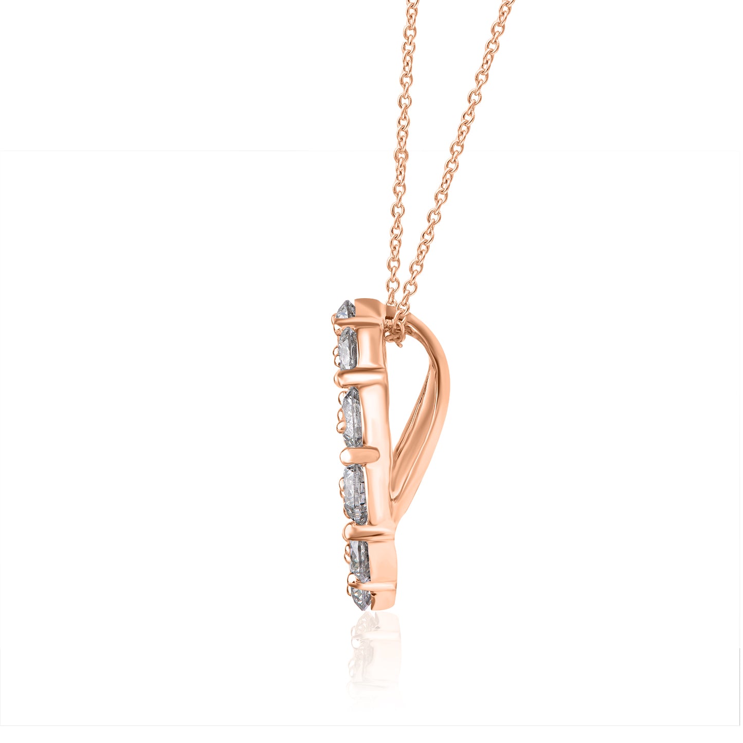Open Circle Pendant Necklace in 14K Gold
