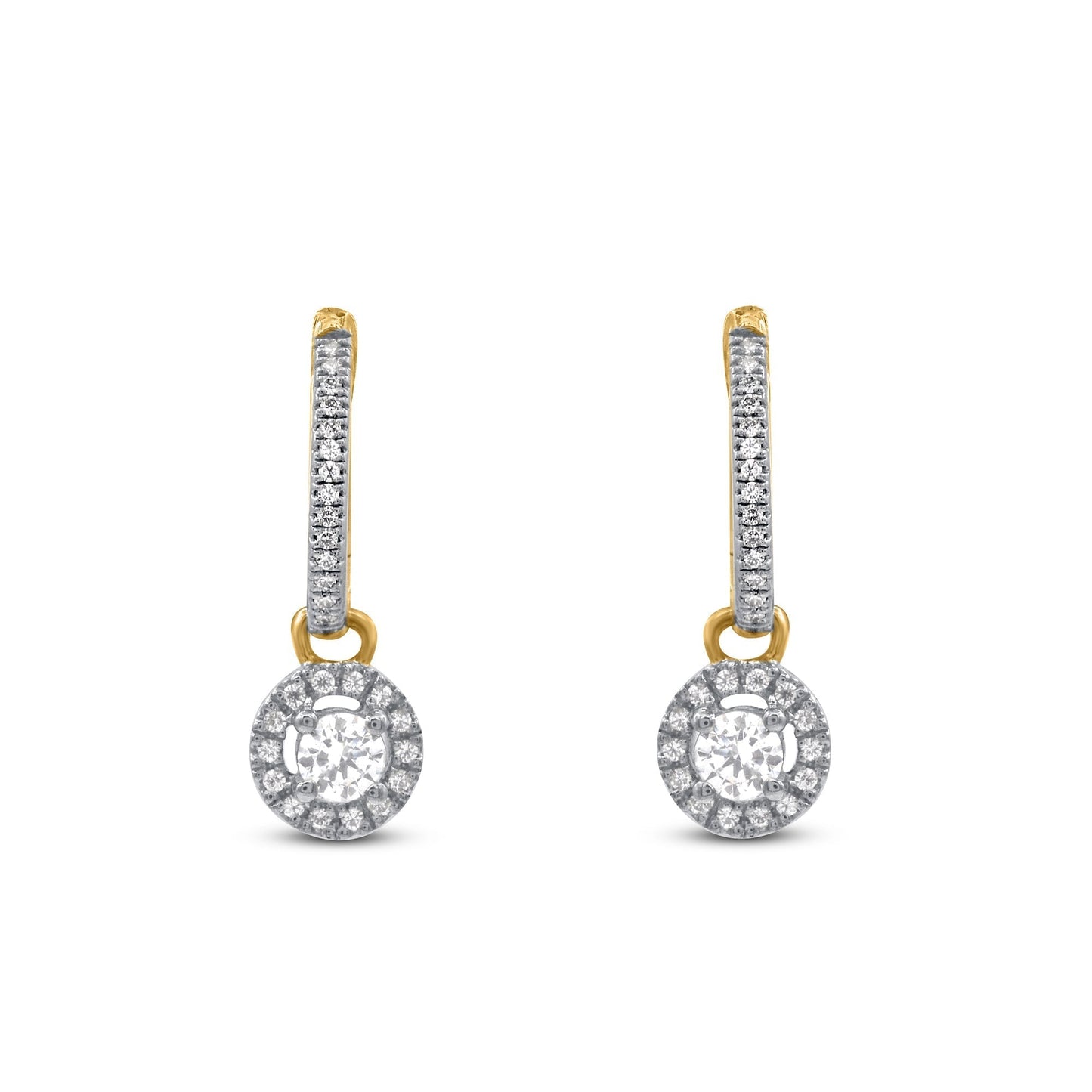 diamond hoop earrings