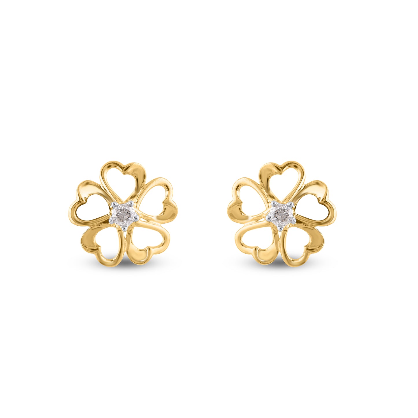 Clover Flower Stud Earrings