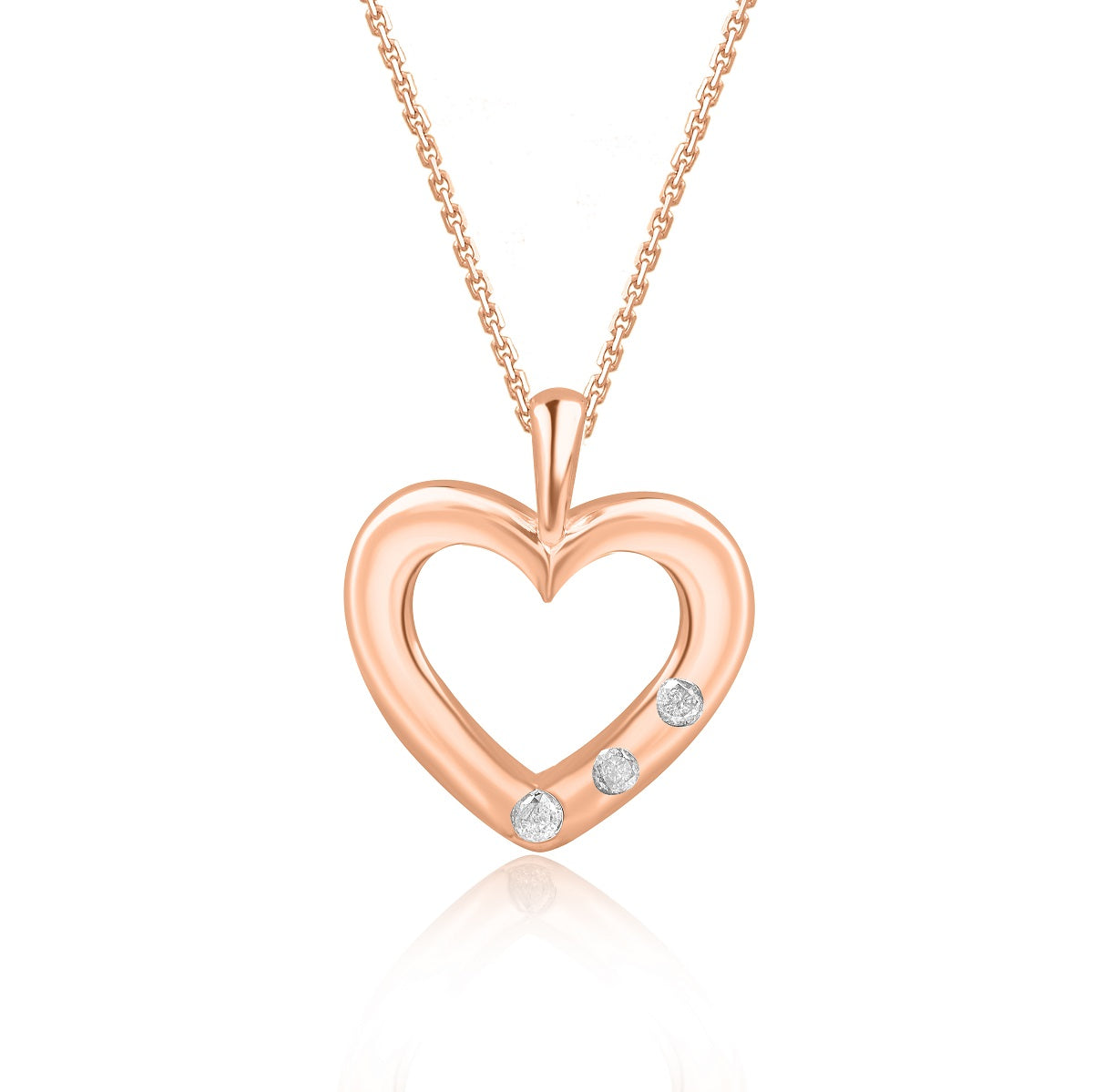 Designer Heart Shaped Necklace in 10KT Gold