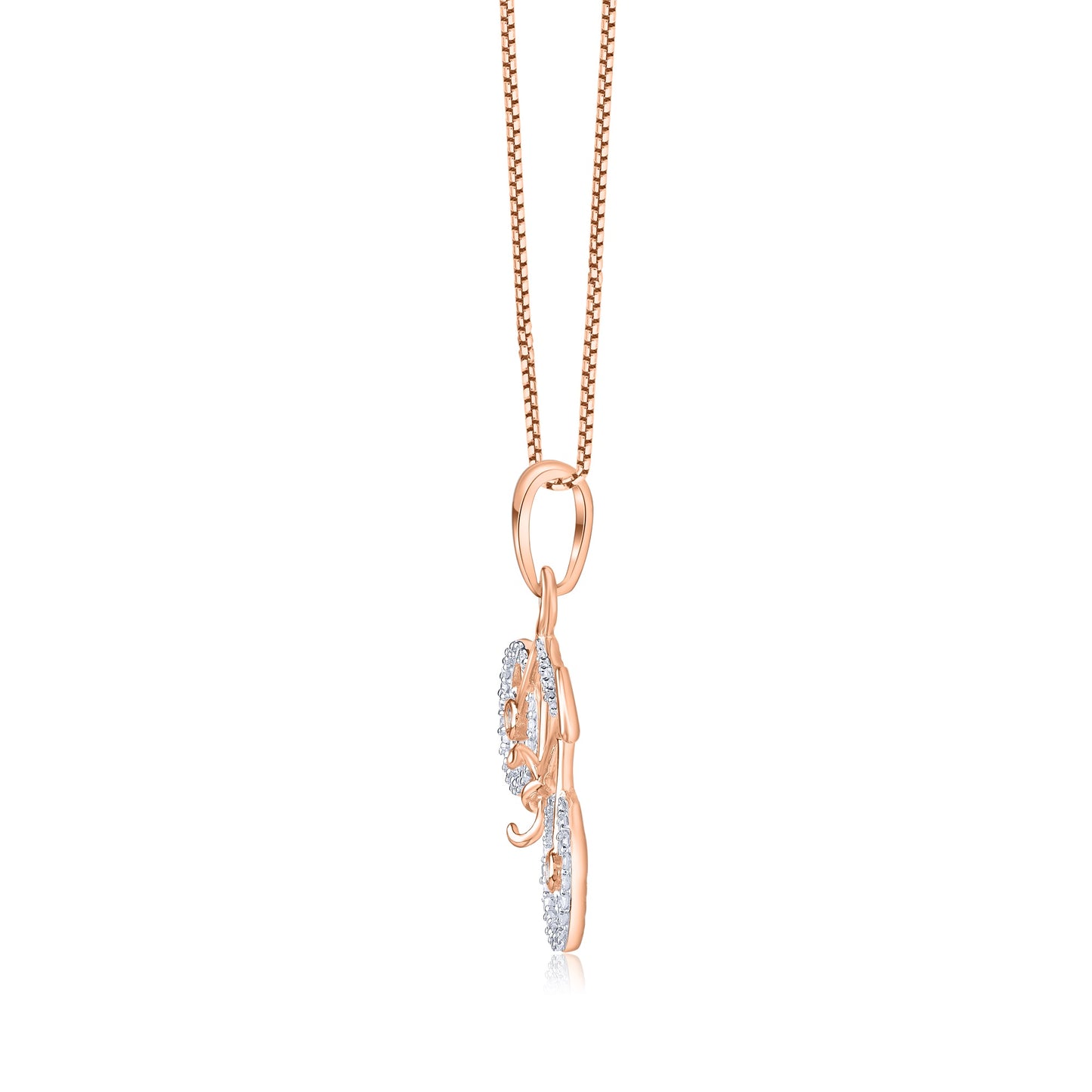 Bicycle Pendant Necklace in 10K Gold