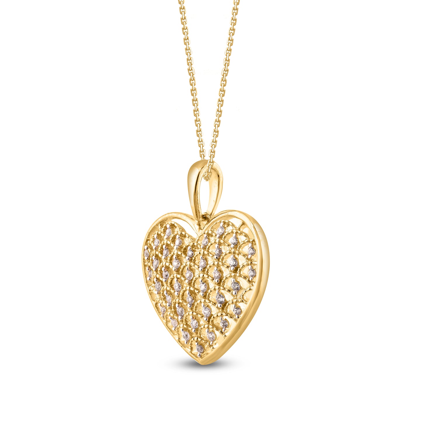 Heart Pendant Necklace for Women in 10KT Gold