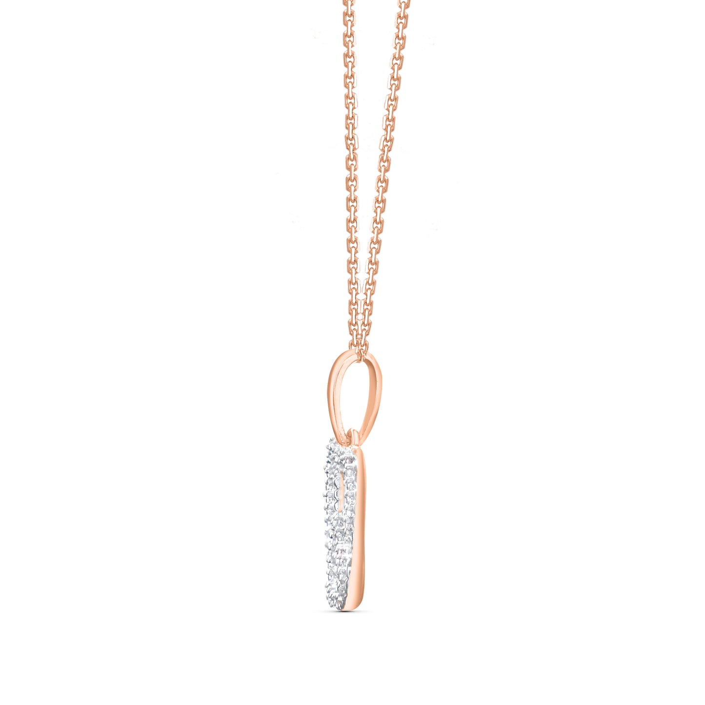 Double Heart Pendant Necklace in 10K Gold