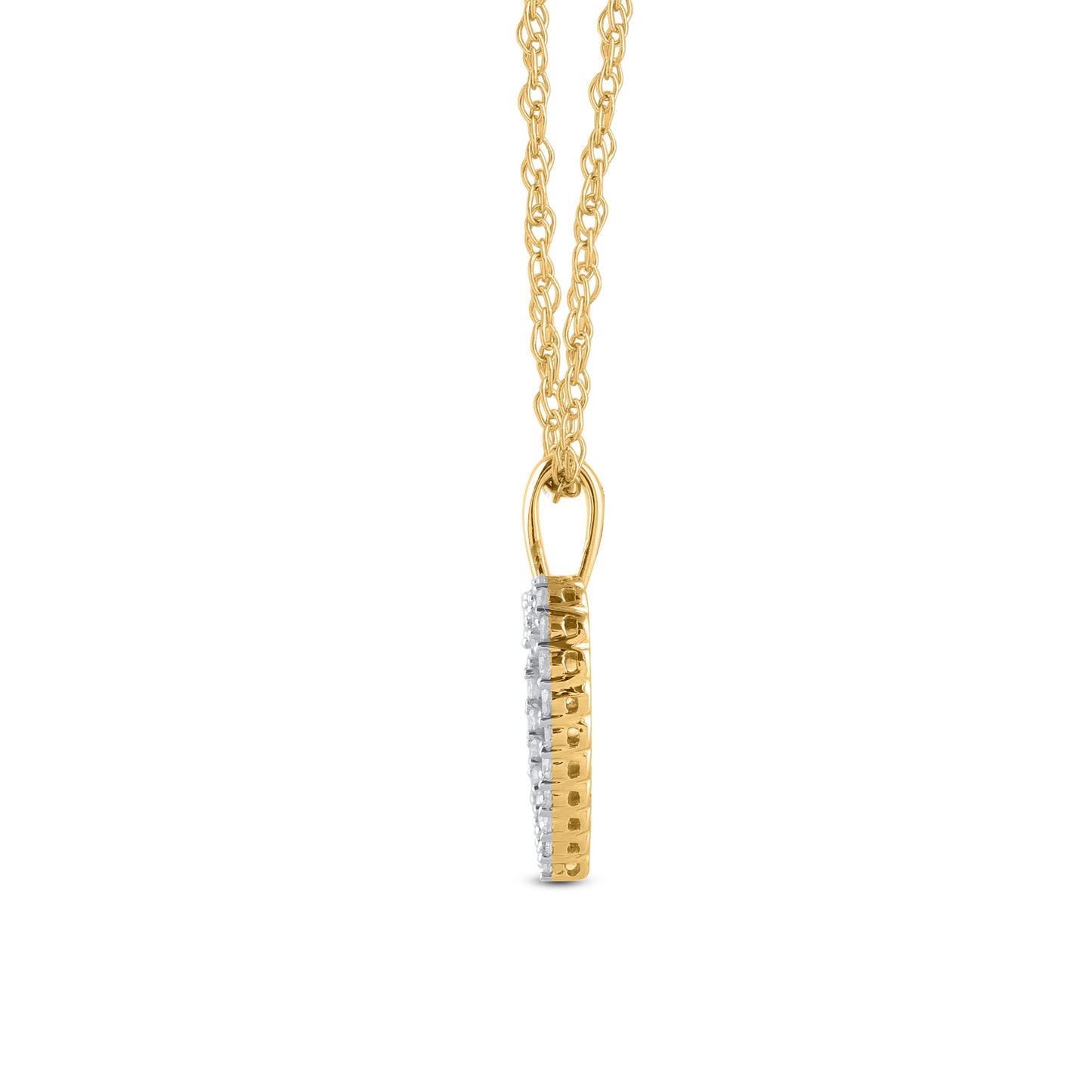 Heart Pendant Necklace in 10k Gold
