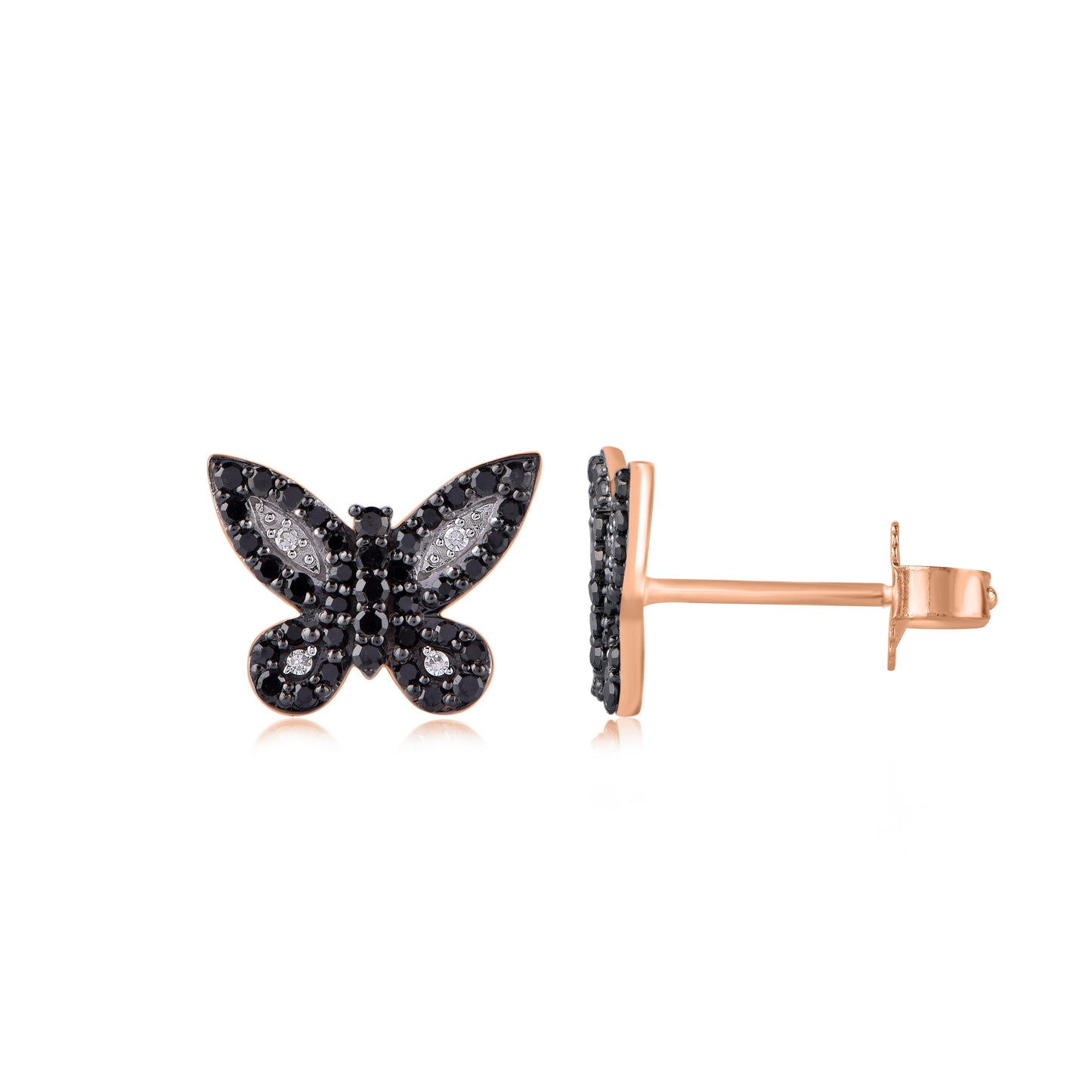 Butterfly Stud Earrings in 10KT Gold